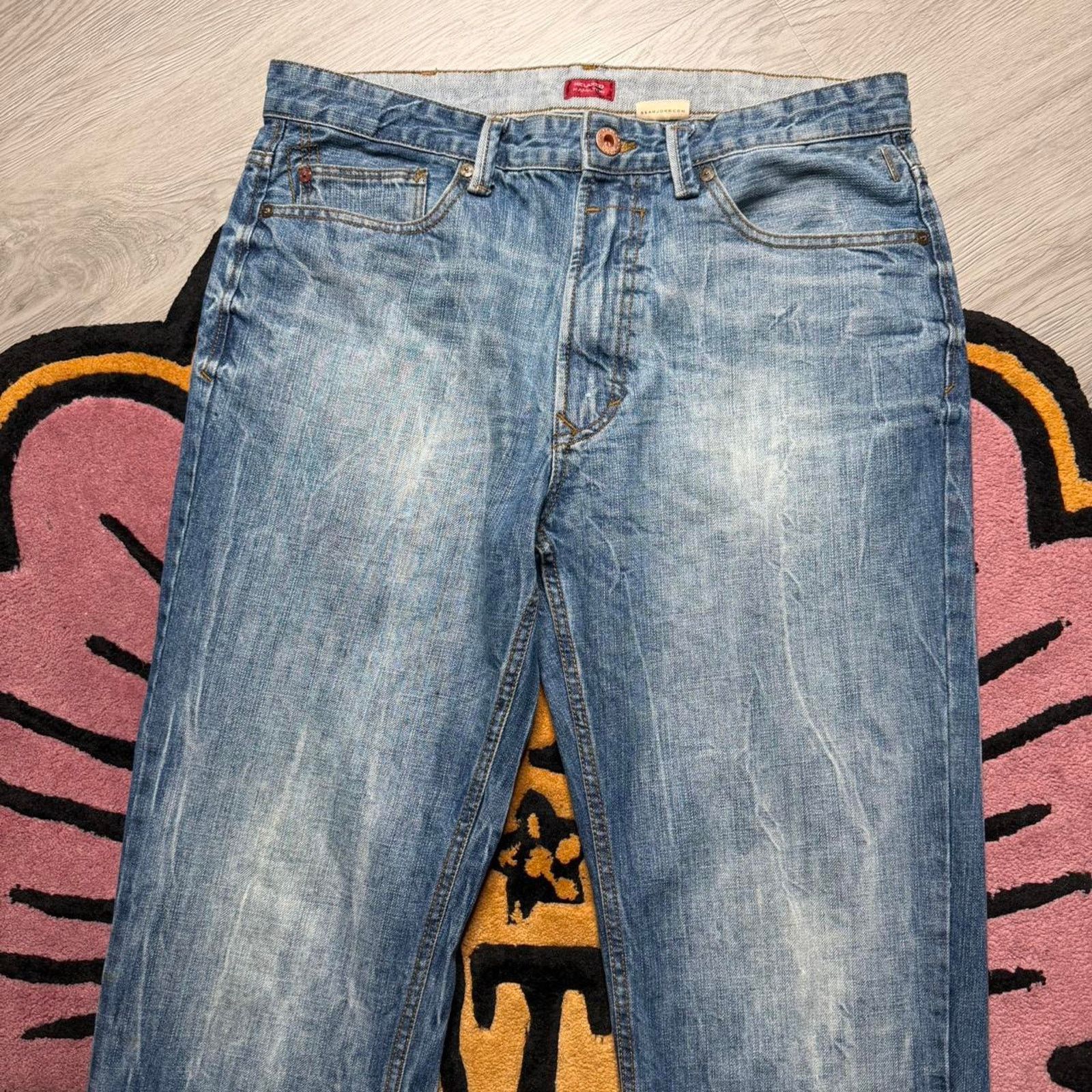 Sean John × Vintage Vintage Sean John Hamilton Relaxed Straight Leg Denim Jeans Size US 32 / EU 48 - 2 Thumbnail