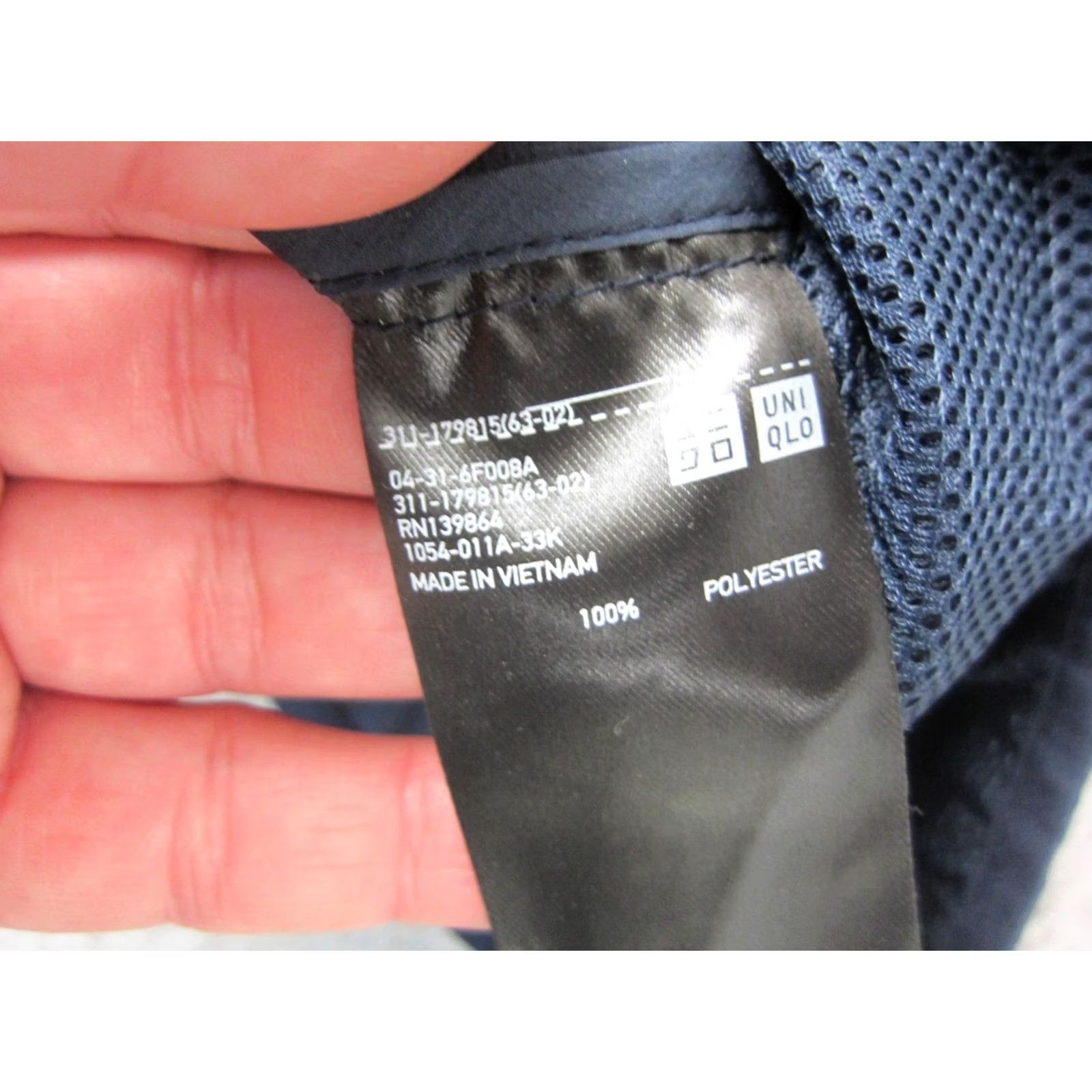 Uniqlo Uniqlo Jacket Mens Medium Blue Windbreaker Ripstop Hooded Full Zip Outdoors Size US M / EU 48-50 / 2 - 5 Thumbnail
