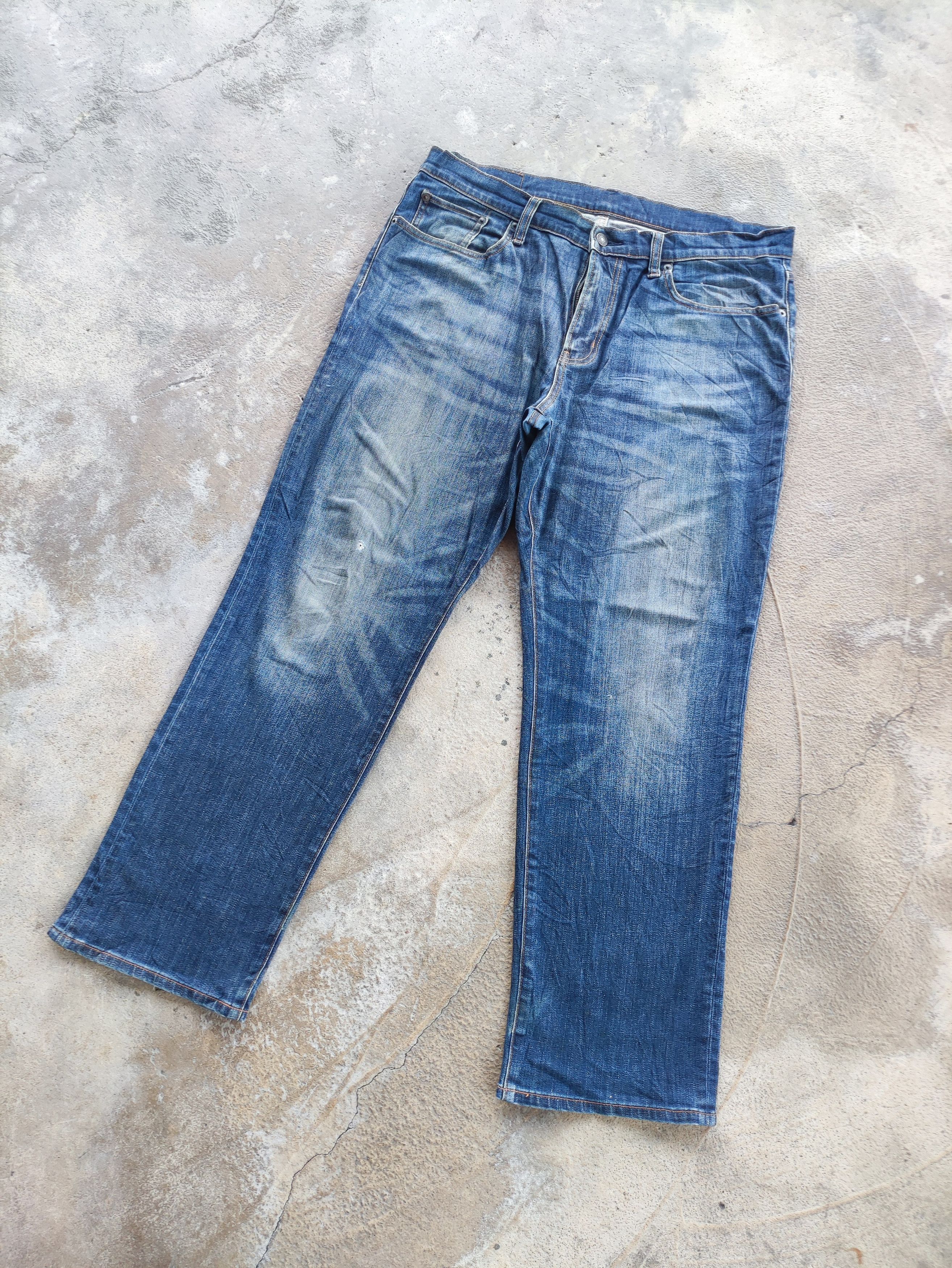 Japanese Brand × Jean W36 Vintage Japanese Jeans Distressed Faded Denim Pants Size US 36 / EU 52 - 1 Thumbnail