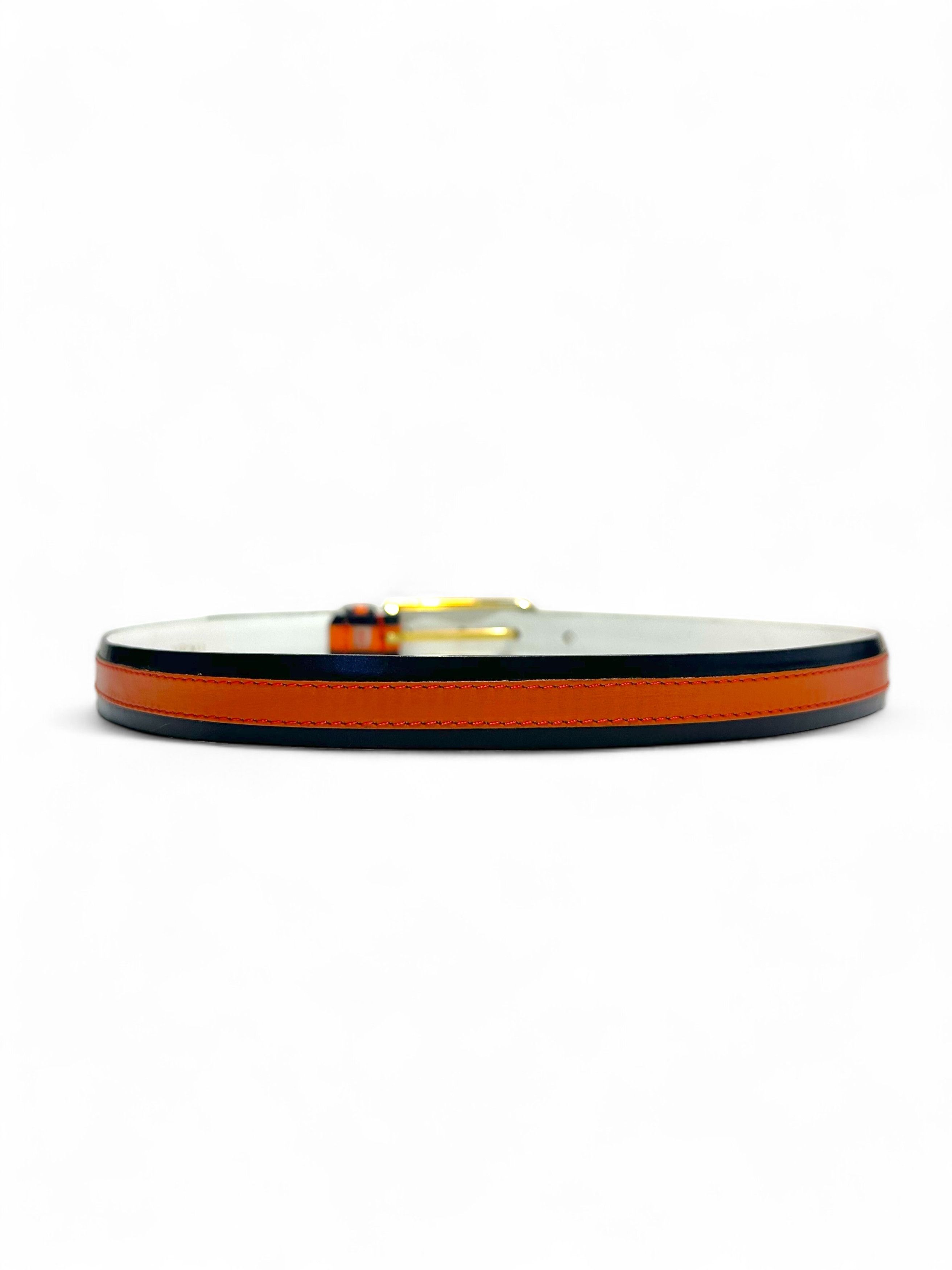 Vintage Goutille Paris Vintage Leather Belt Made in France Sz42 Size ONE SIZE - 4 Thumbnail