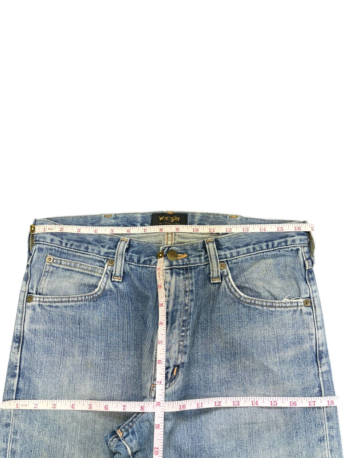 Wrangler Vintage Wrangler Faded Wash Distressed Loose Jeans Size US 33 - 6 Thumbnail