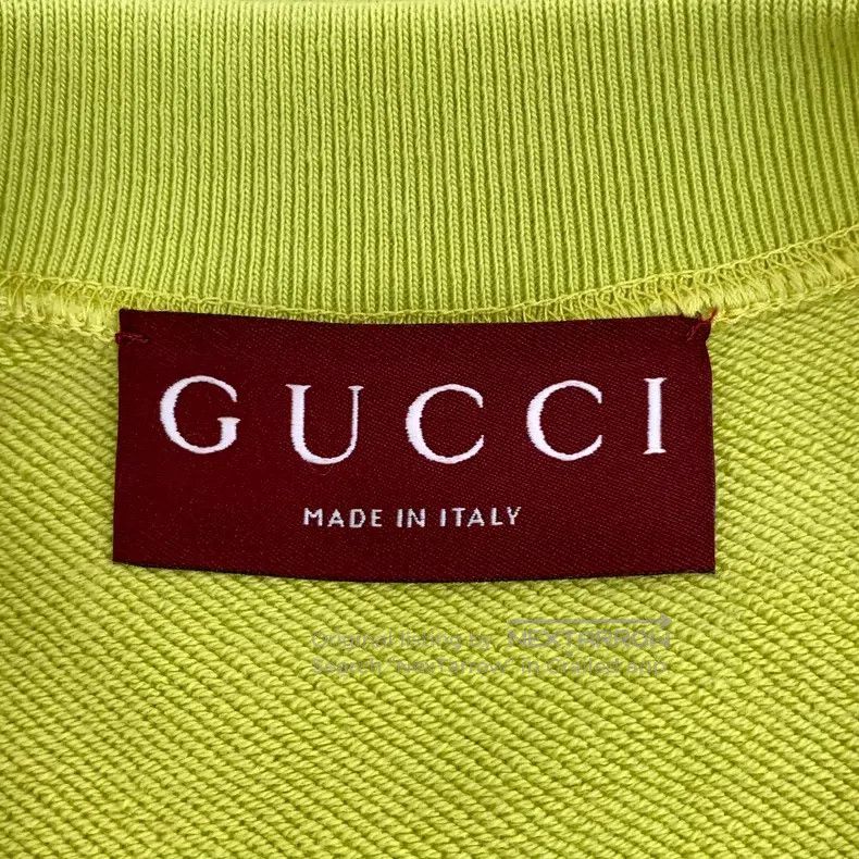Gucci Gucci Light green logo round-neck long-sleeved sweatshirt Size L / US 10 / IT 46 - 6 Thumbnail