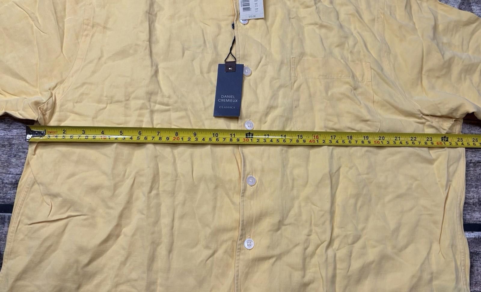 Daniel Cremieux Daniel Cremieux Shirt Mens XL Silk Linen Classic Fit $72 Size US XL / EU 56 / 4 - 11 Thumbnail
