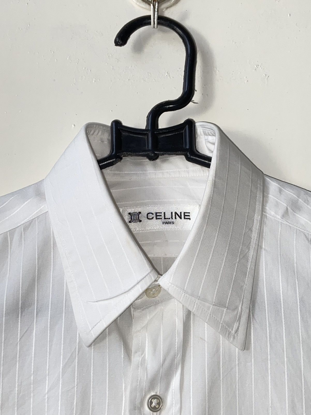 Celine CELINE PARIS White Shirt Size US XS / EU 42 / 0 - 5 Thumbnail