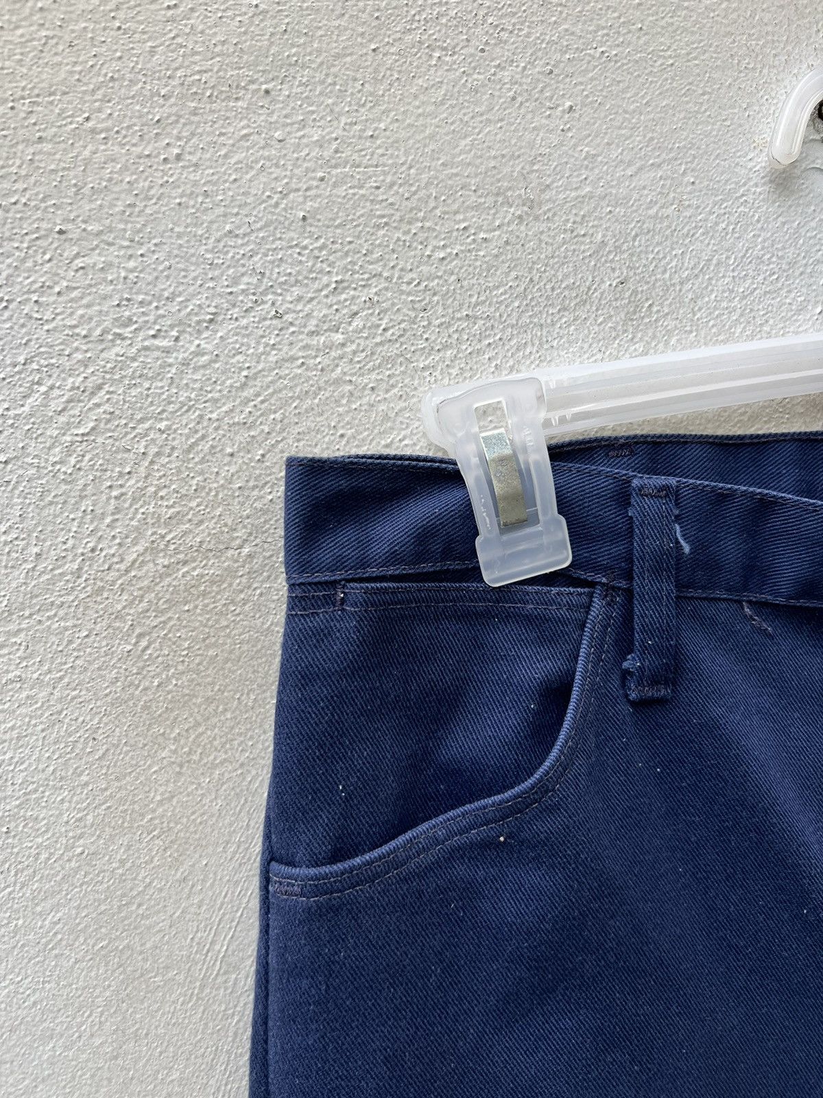 Vintage Vintage 60s Wrangler Navy Blue Flare Pant Size US 31 - 9 Thumbnail