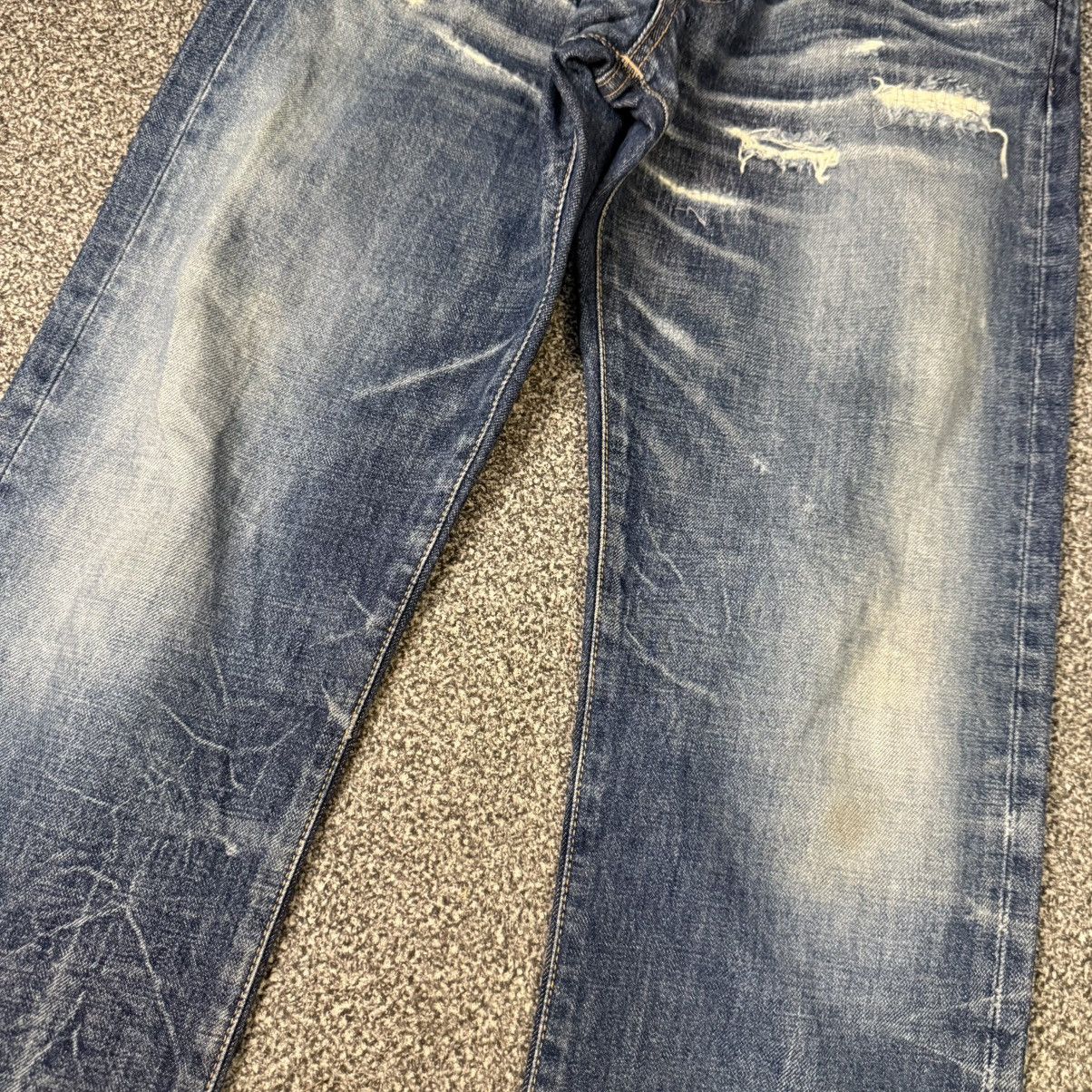Japanese Brand Vintage 90s Japanese Distressed Denim RNA W33 Size US 33 - 4 Thumbnail