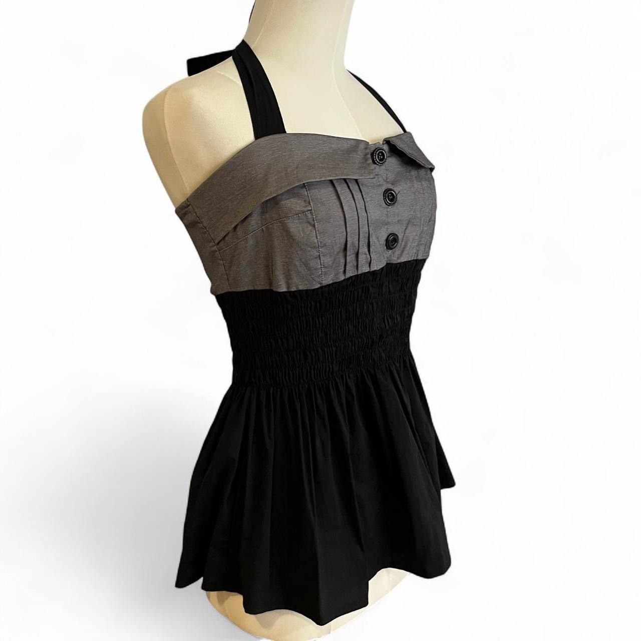 Other Vintage y2k grey and black halter top Size XS / US 0-2 / IT 36-38 - 3 Thumbnail