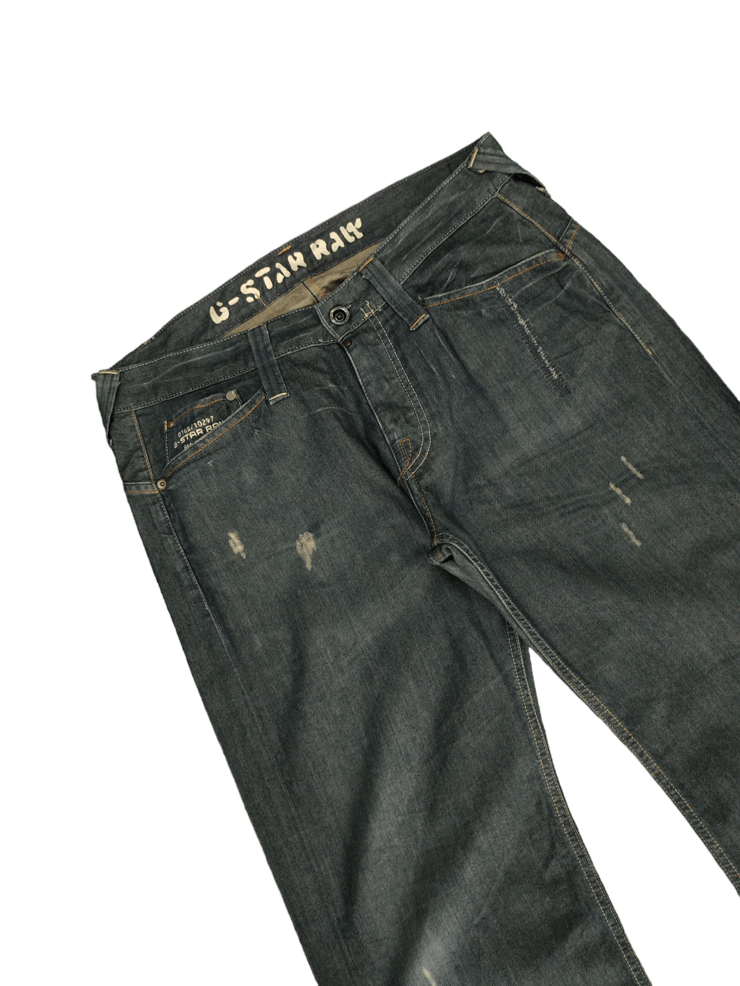 G-Star Loose Jeans G-Star Raw Distress Denim Wide Leg Y2k Size US 33 - 6 Thumbnail