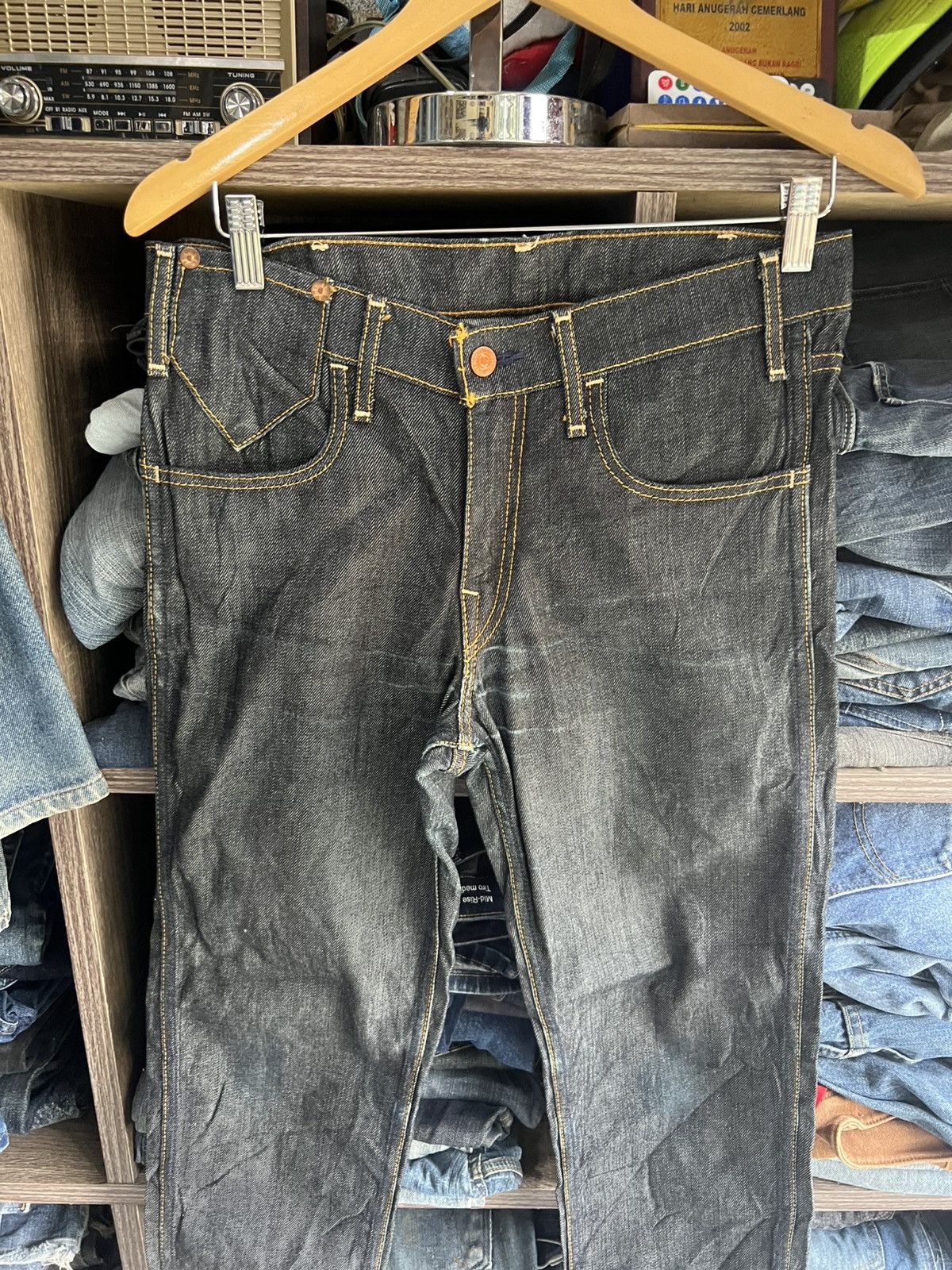 Levi's 🔥Rare Vintage Levis Button J22 Denim Size US 31 - 4 Thumbnail