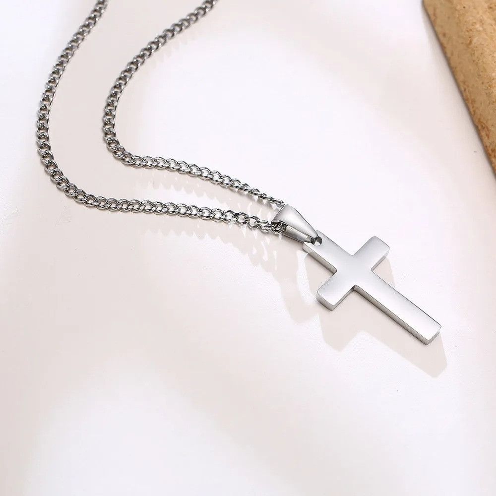 Vintage Casual Cross Pendant Necklace Size ONE SIZE - 2 Thumbnail