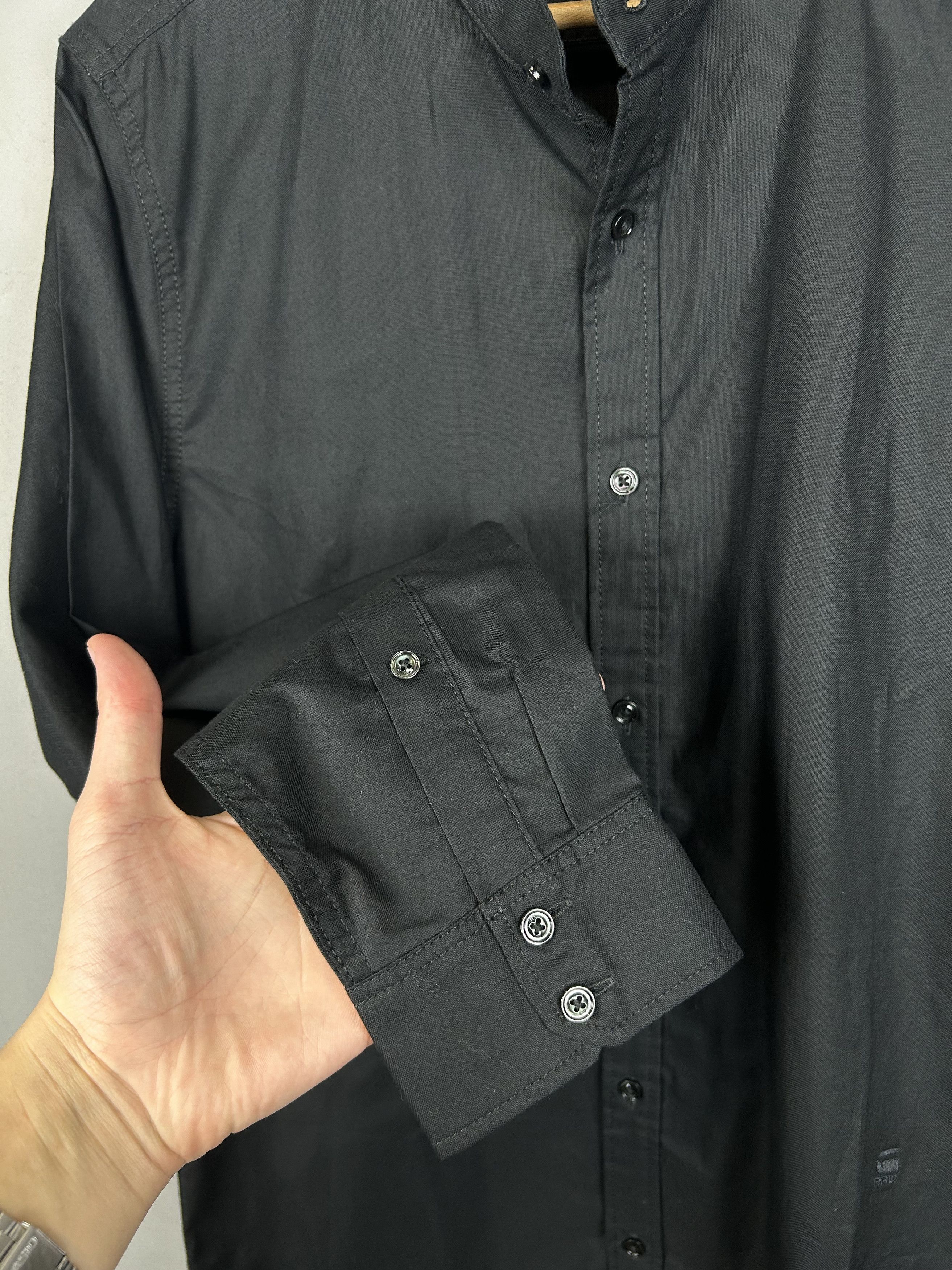 G-Star G-Star Shirt Black Stalt C-Less Clean Long Sleeve Small Logo Size US M / EU 48-50 / 2 - 6 Thumbnail