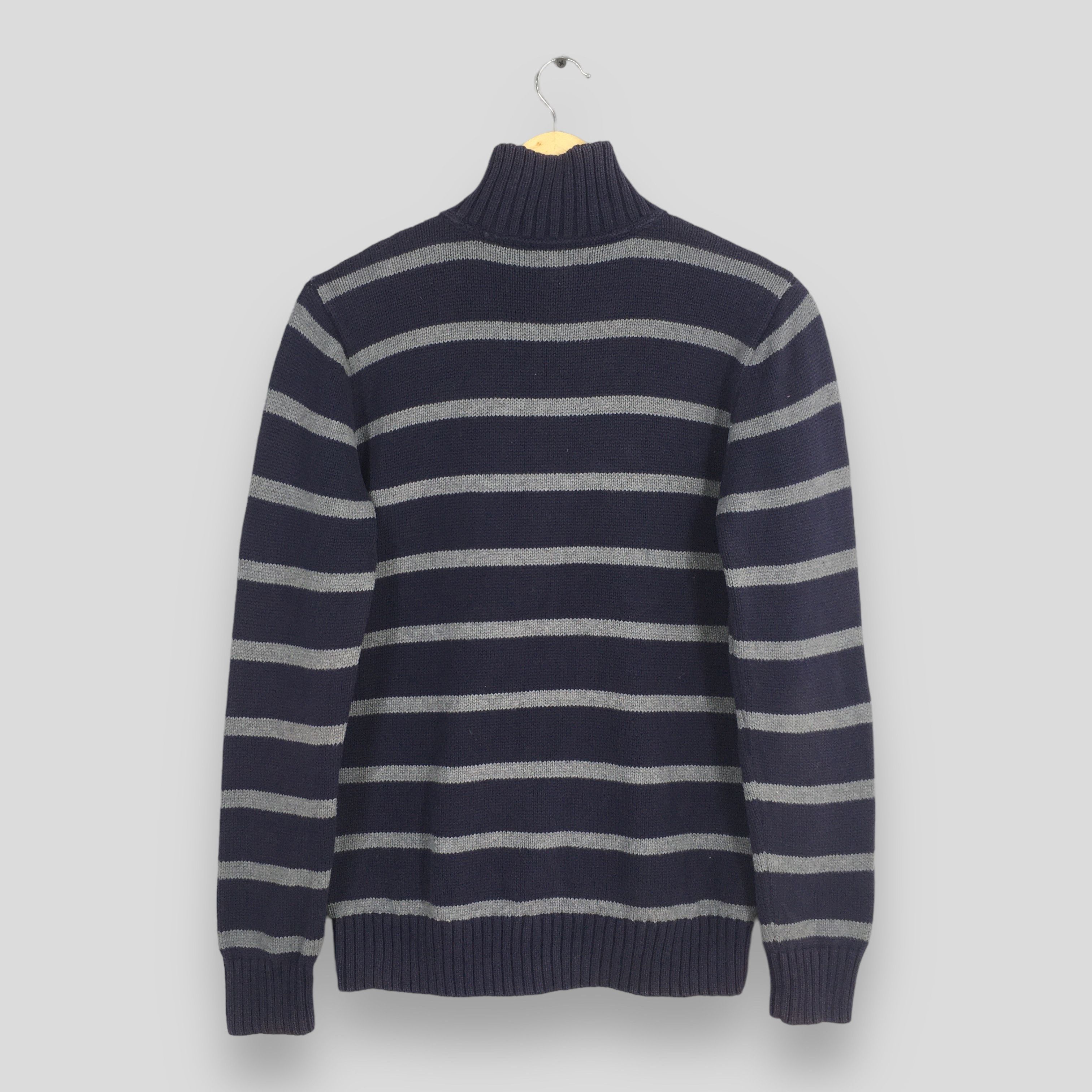 Polo Ralph Lauren × RRL Ralph Lauren × Ralph Lauren Vintage Polo Ralph Lauren Zipper Striped Sweatshirt Small Size US S / EU 44-46 / 1 - 6 Thumbnail