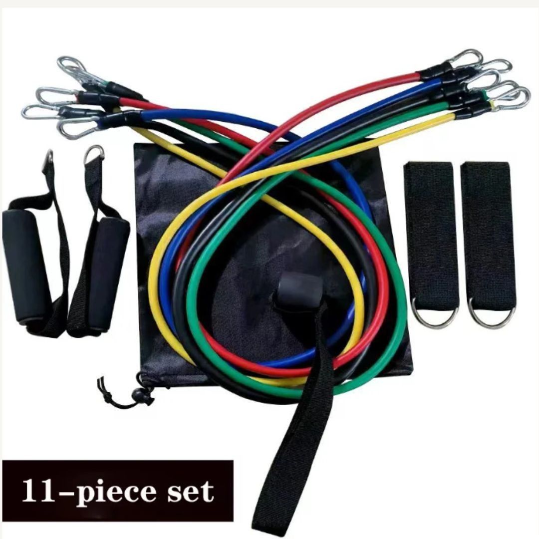 Other Resistance Bands Set 11-Piece Full Body Home Workout Kit Size ONE SIZE - 2 Thumbnail