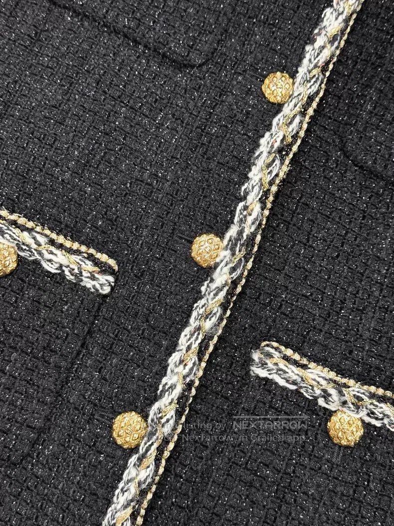 Chanel Chanel Golden buckle four-pocket tweed rolled edge long-sl Size XS / US 0-2 / IT 36-38 - 5 Thumbnail