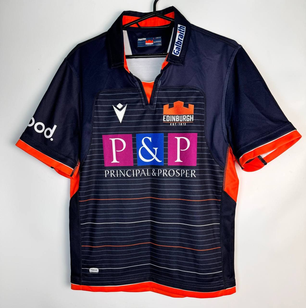 Macron Maglia Rugby Edimburgo Home macron Authentic Size US S / EU 44-46 / 1 - 1 Thumbnail