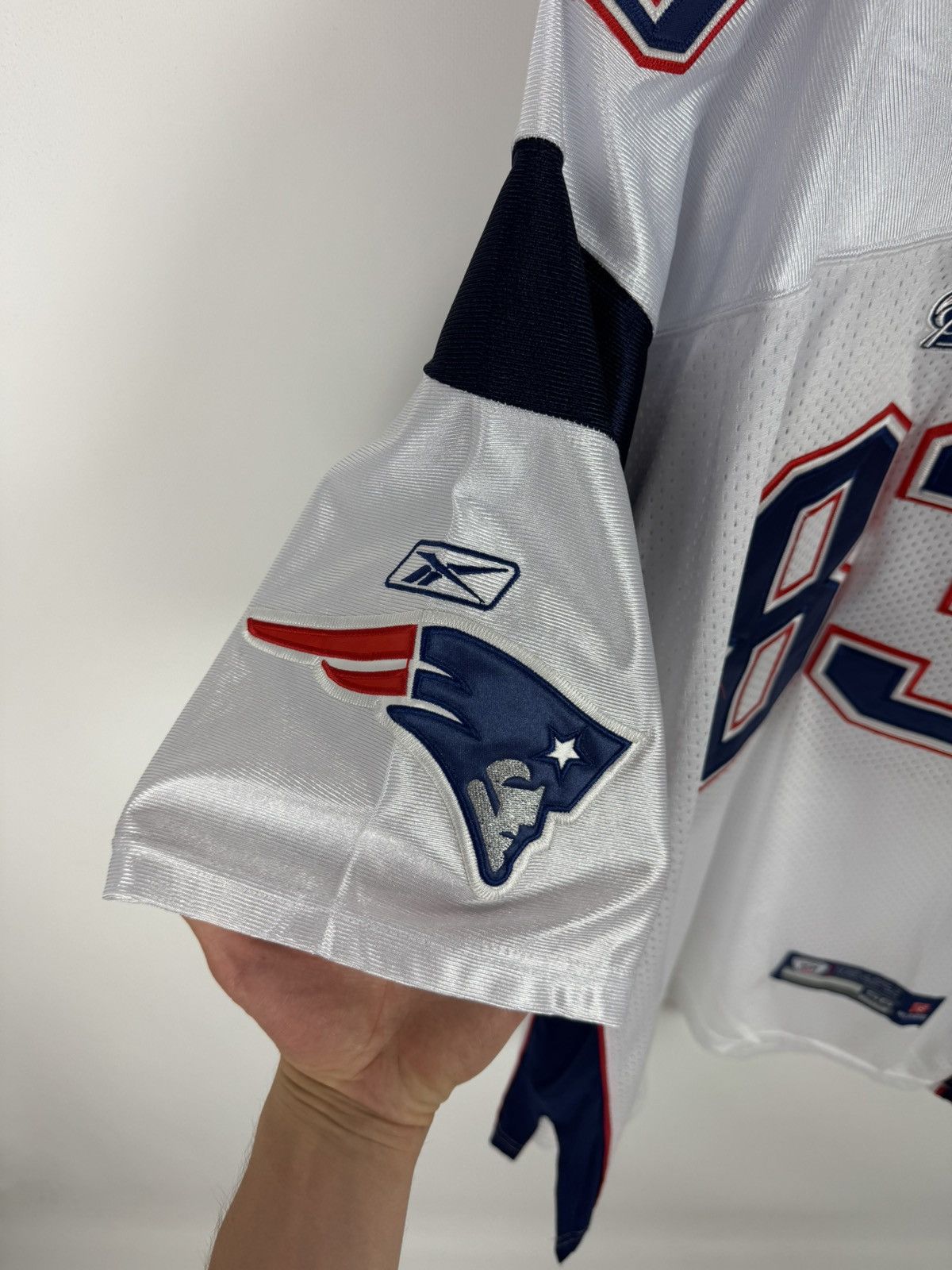 NFL × Reebok Reebok NFL Patriots #83 Welker Jersey Size US XL / EU 56 / 4 - 5 Thumbnail