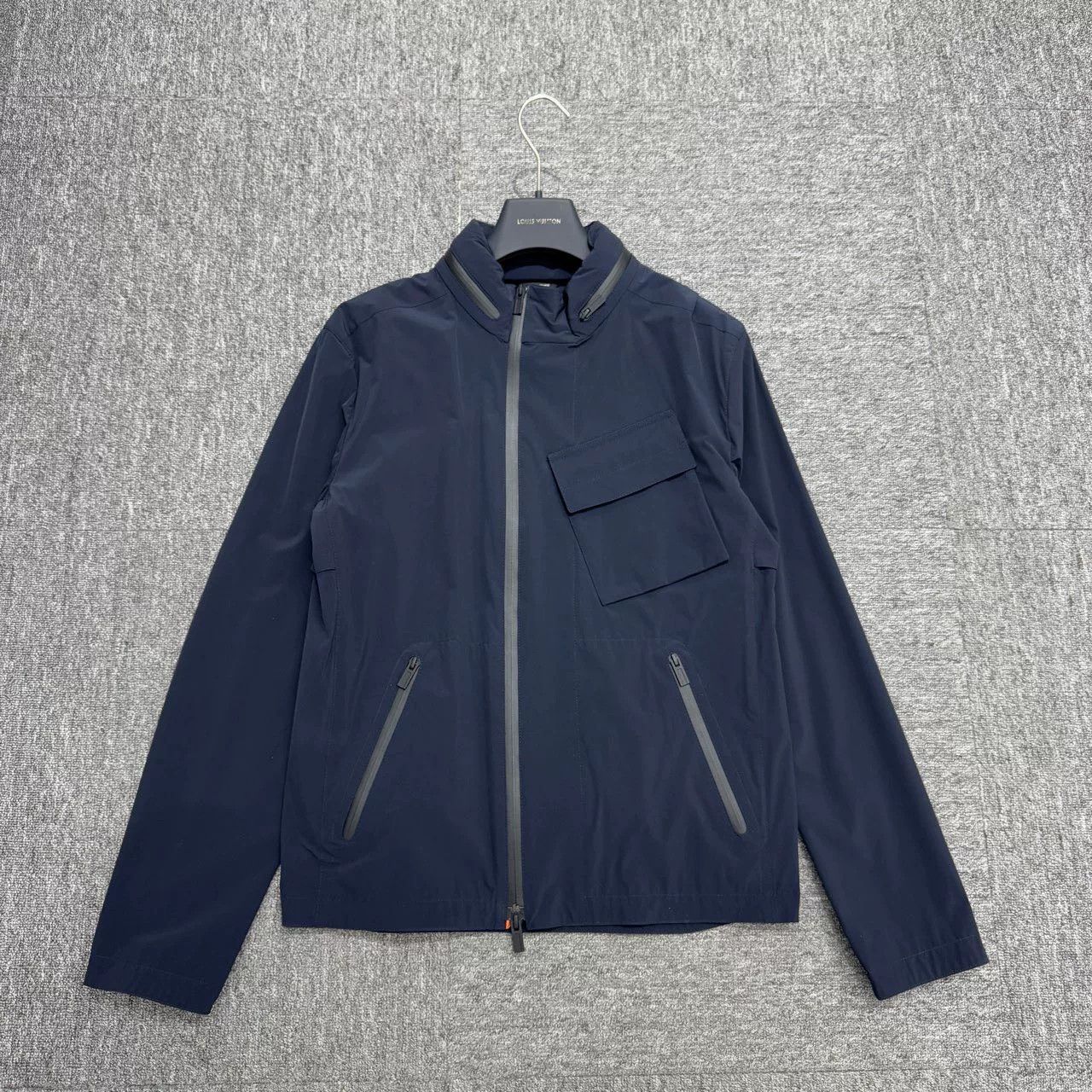 Hermes Solid Color Zip Jacket