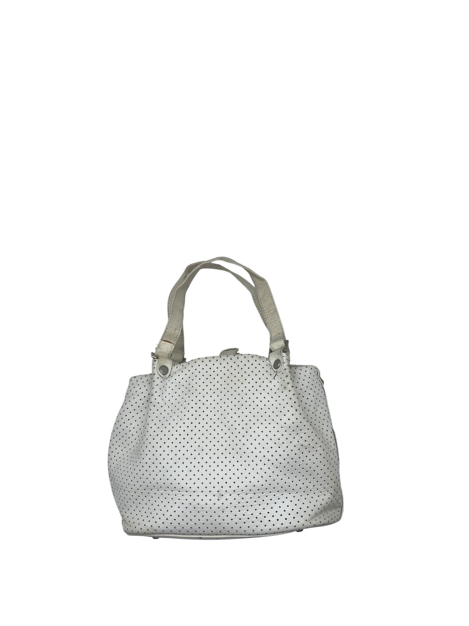 agnes b. Vintage agnès b. Voyage Perforated Leather Tote Shoulder Bag Size ONE SIZE - 9 Thumbnail
