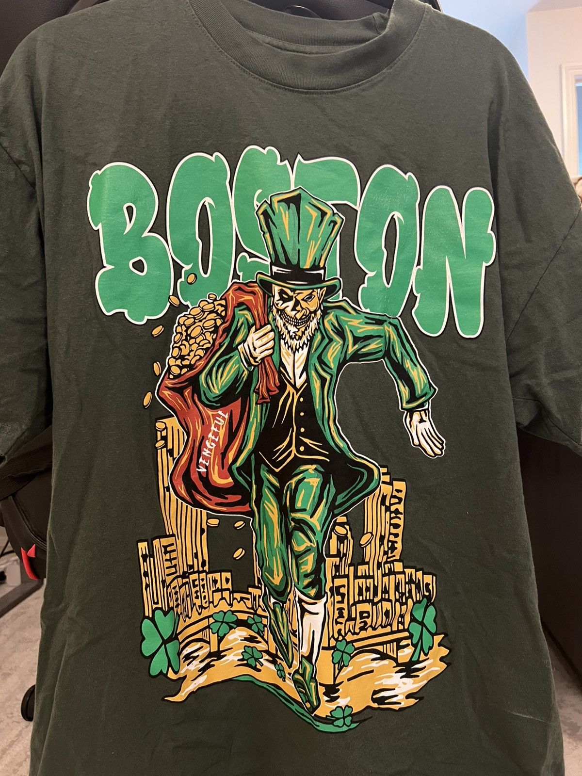 Vengeful Boston Celtics VENGEFUL OFFICIAL Leprechaun Tee - Size L Size US L / EU 52-54 / 3 - 2 Thumbnail