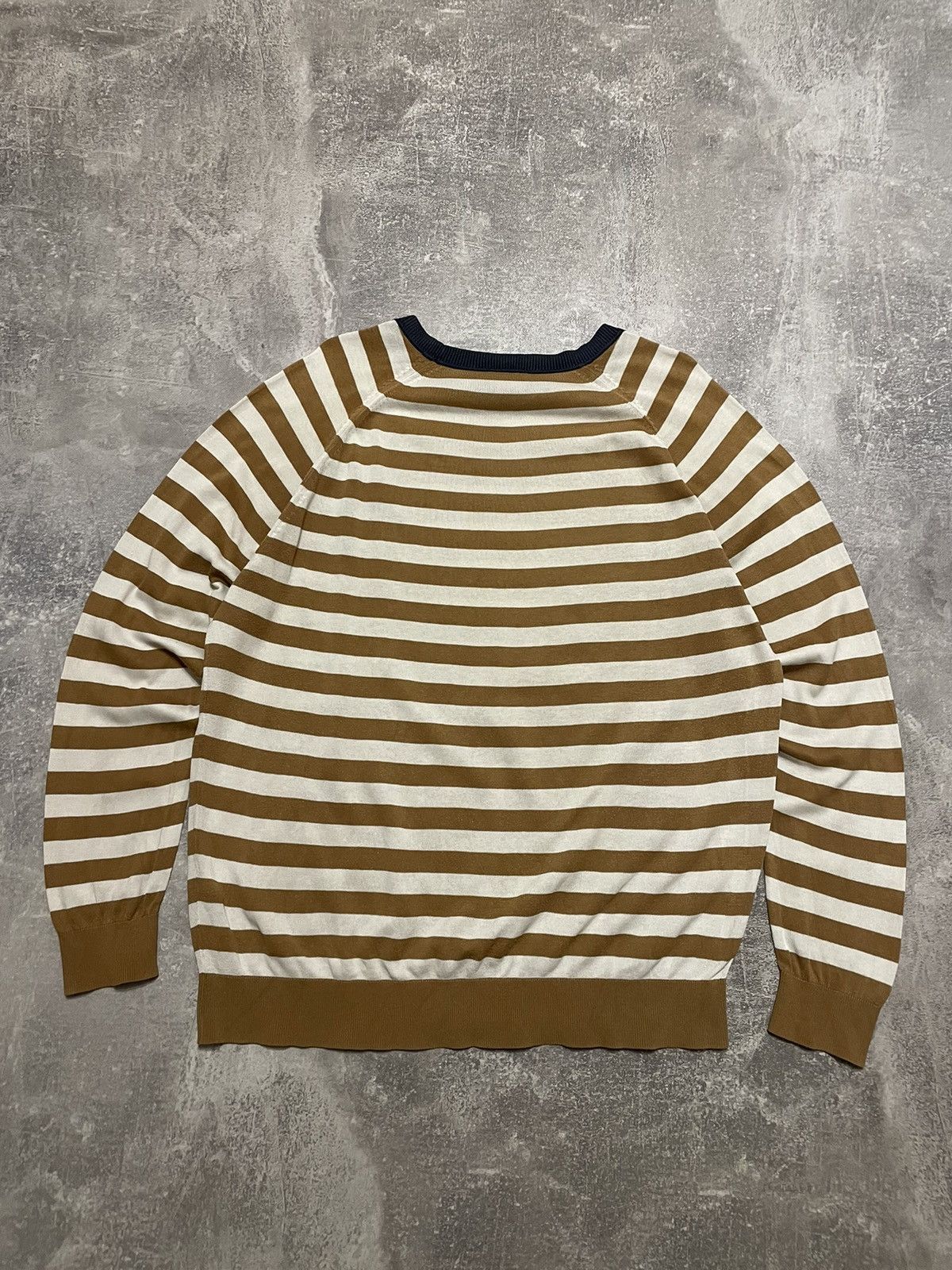 Lacoste Vintage Lacoste Striped Sweater Size US XL / EU 56 / 4 - 10 Thumbnail