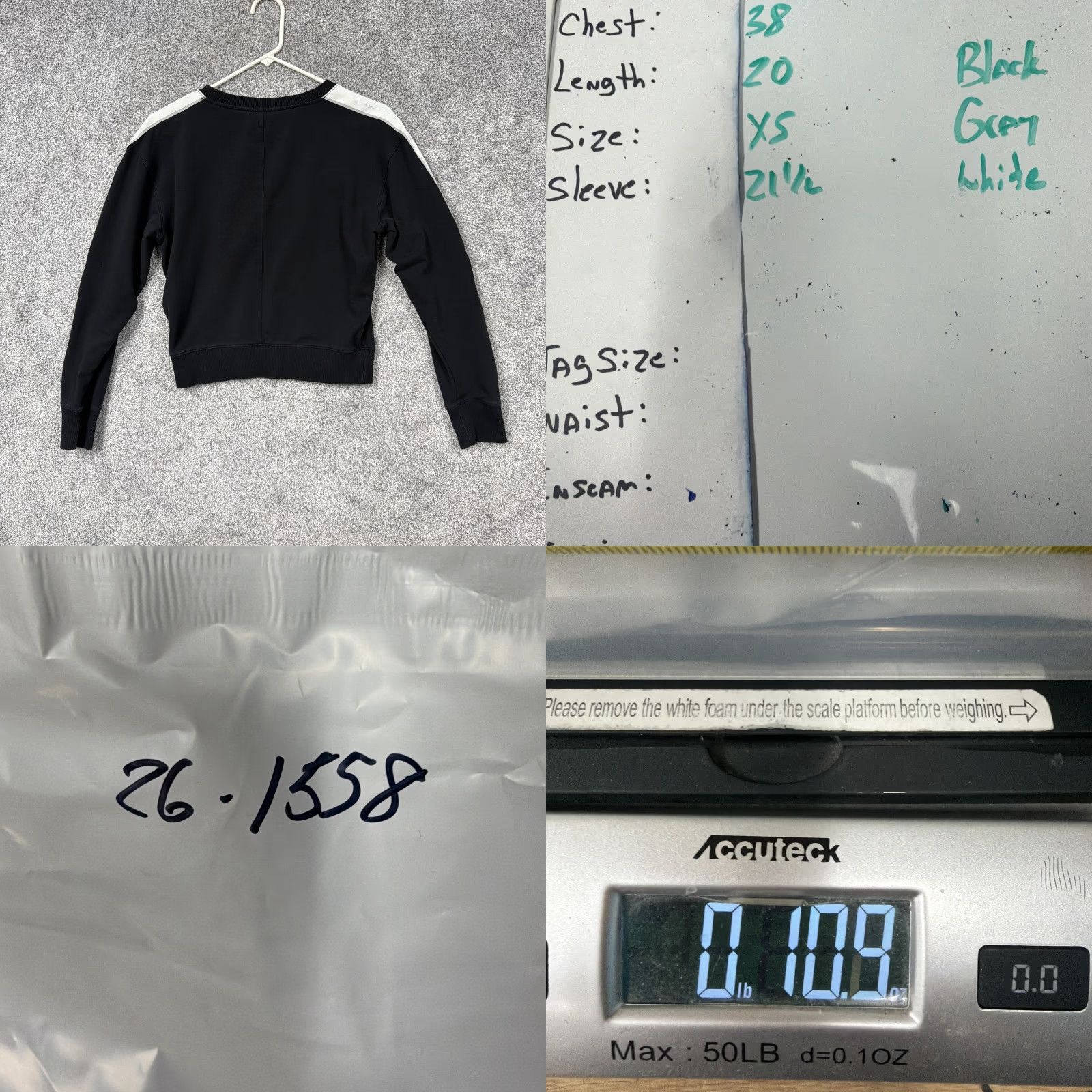 Champion Champion Sweatshirt XS Black Logo Tape Crewneck Pullover Athletic Cropped Womens Size XS / US 0-2 / IT 36-38 - 8 Thumbnail