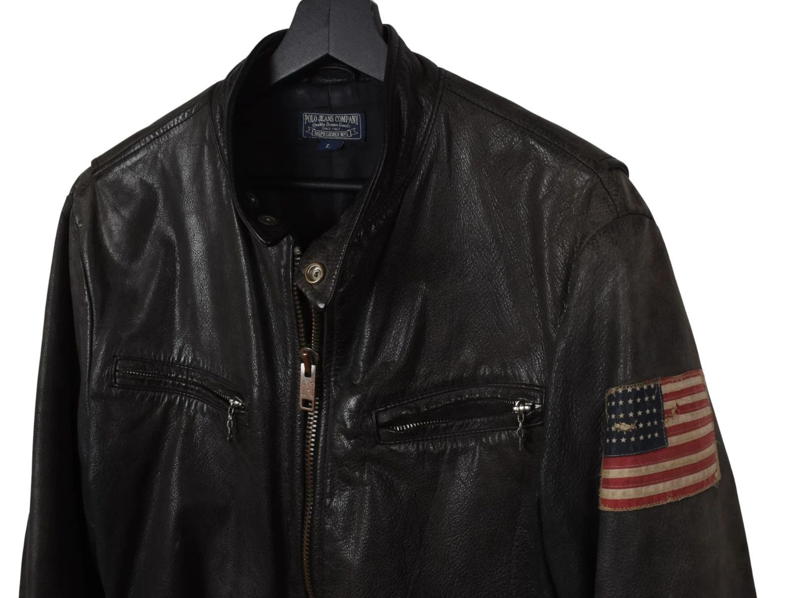 Ralph Lauren Ralph Lauren Men Leather Jacket Size L, S1553 Size US L / EU 52-54 / 3 - 2 Thumbnail