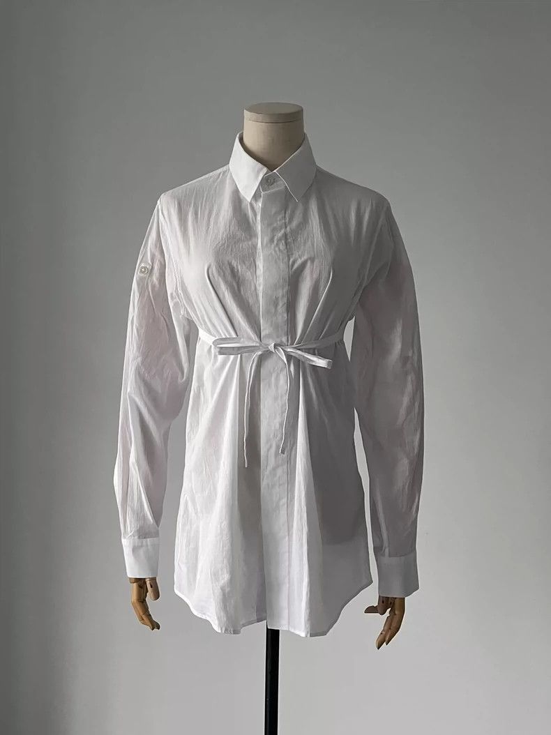 Ann Demeulemeester Ann Demeulemeester Ann Demeulemeester white shirt with fly Size US M / EU 48-50 / 2 - 3 Thumbnail
