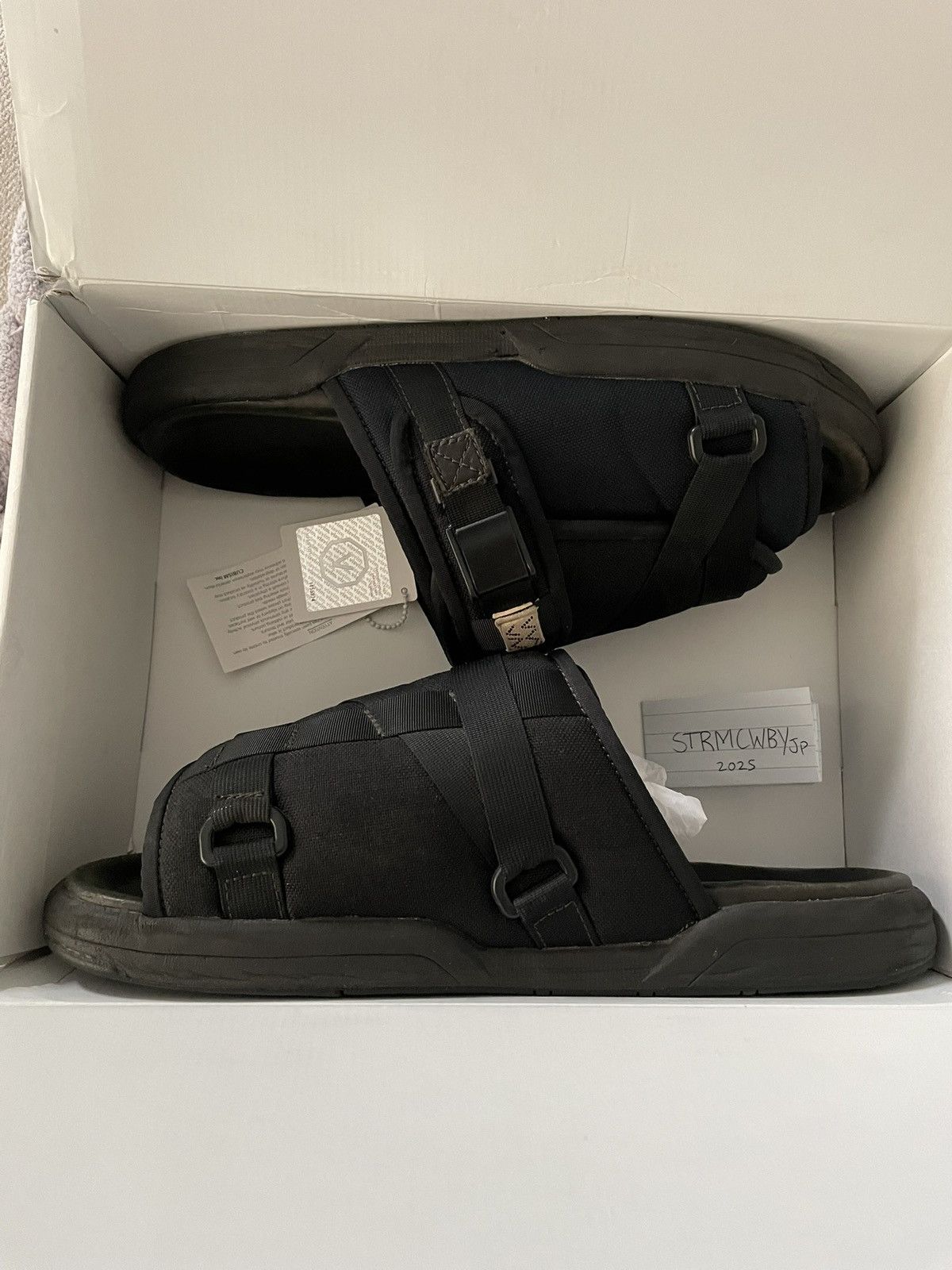 Visvim Visvim Christo Sandals 2 tone black / blue rare sz L 