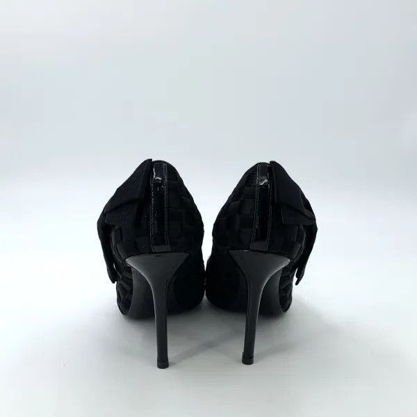 Louis Vuitton Louis Vuitton Black Leather High Heeled Sandals -2508 Size US 6 / IT 36 - 3 Thumbnail