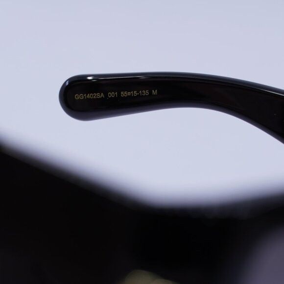 Gucci Gucci GG1402SA 001 Sunglasses Black Square Frame, Grey Size ONE SIZE - 6 Thumbnail