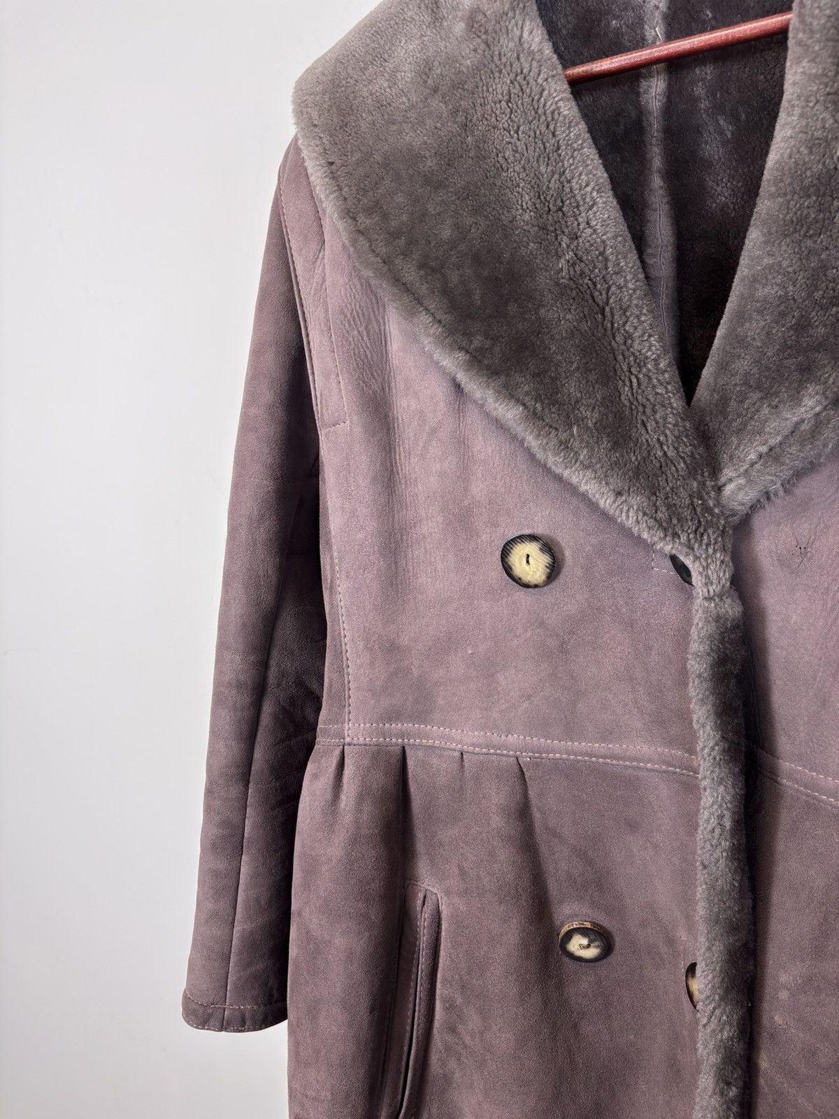 Sawyer of Napa Vintage Sawyer Of Napa Women’s Shearling Sheepskin Coat Size XL / US 12-14 / IT 48-50 - 5 Thumbnail