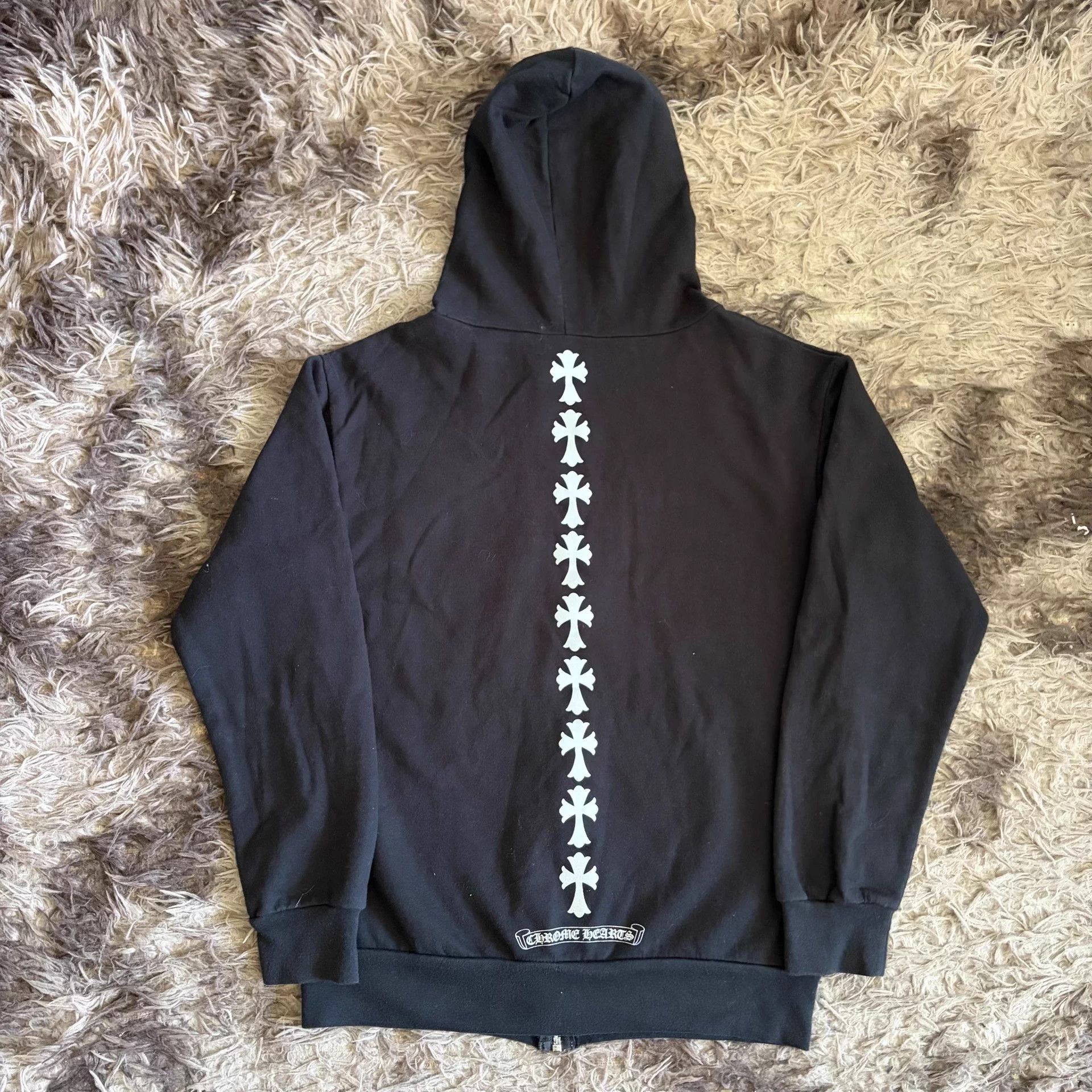 Chrome Hearts Chrome Hearts Dragon Bone Cross Print Hooded Jacket Black Size US M / EU 48-50 / 2 - 2 Thumbnail