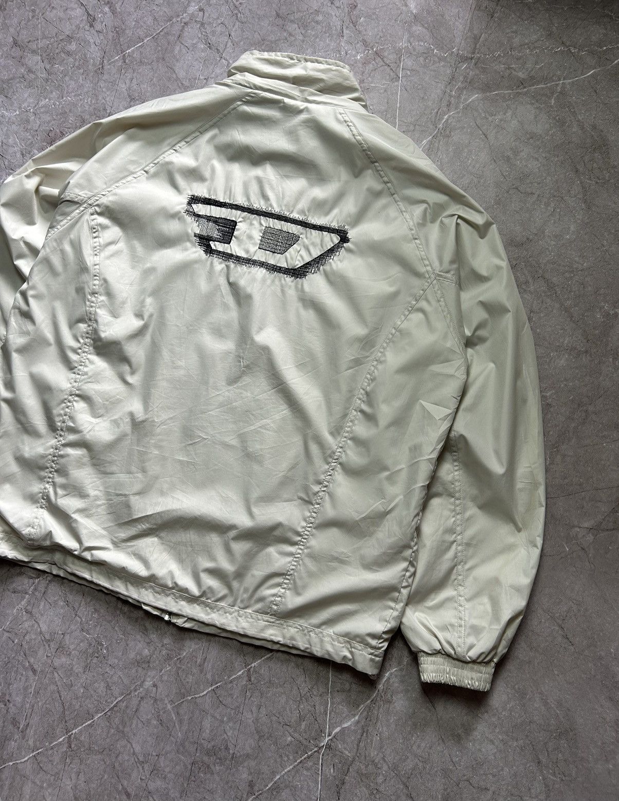 Designer × Diesel × Vintage Vintage Diesel Big Logo nylon Jacket Size US XL / EU 56 / 4 - 2 Thumbnail