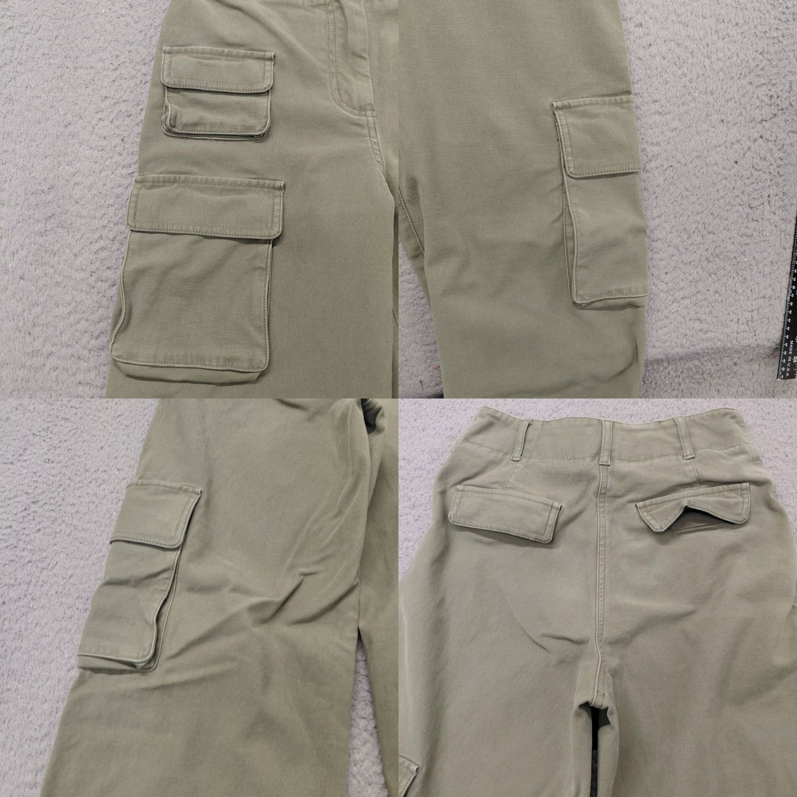 Aritzia Wilfred Free Aritzia Pants Women's Size 4 Green Cargo Pocket Stretch Casual Classic Tapered Boyfriend? Size 27" / US 4 / IT 40 - 8 Thumbnail
