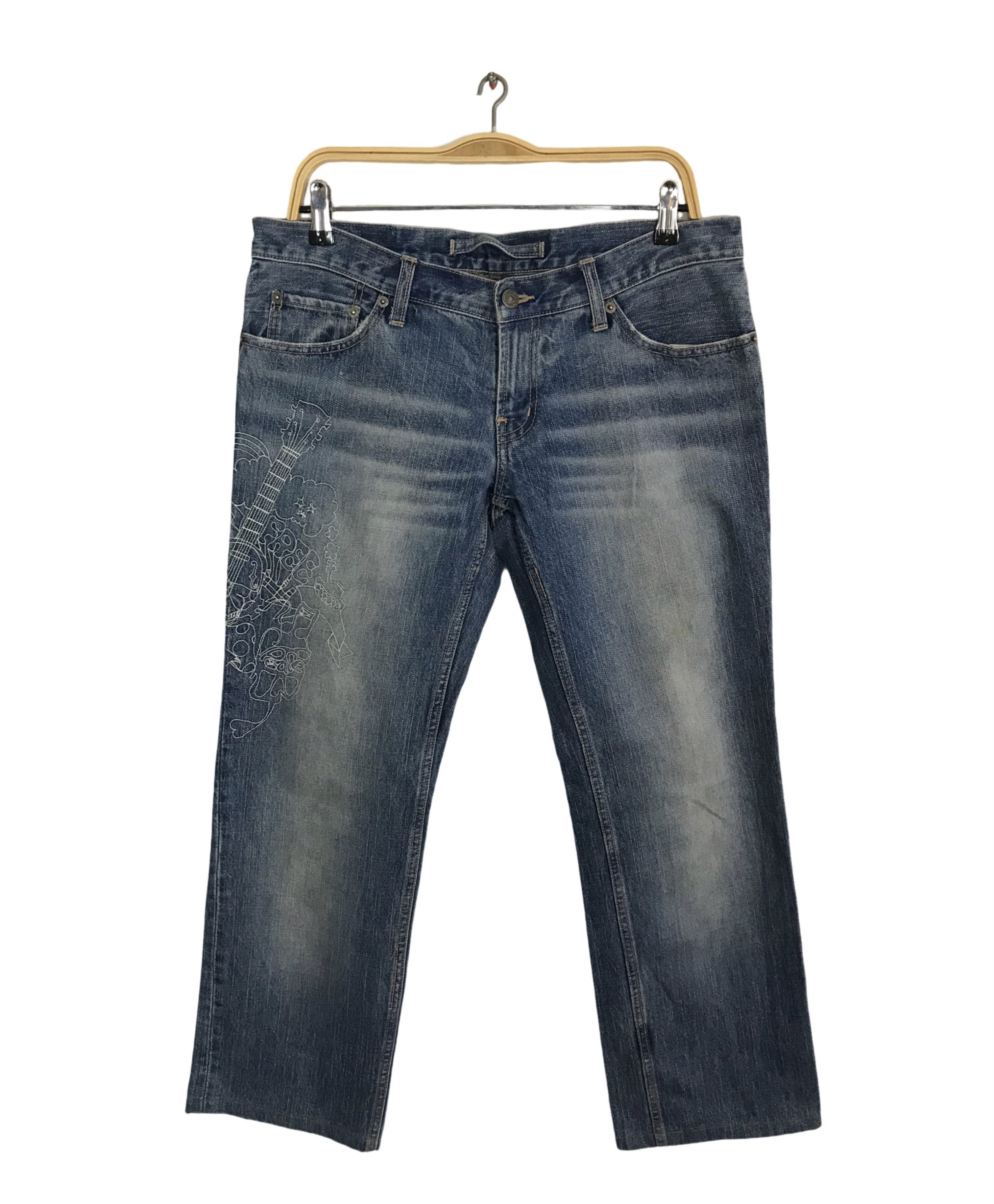 PPFM Hype PPFM Light Faded Indigo Denim Jeans Straight Cut Size US 34 / EU 50 - 1 Thumbnail