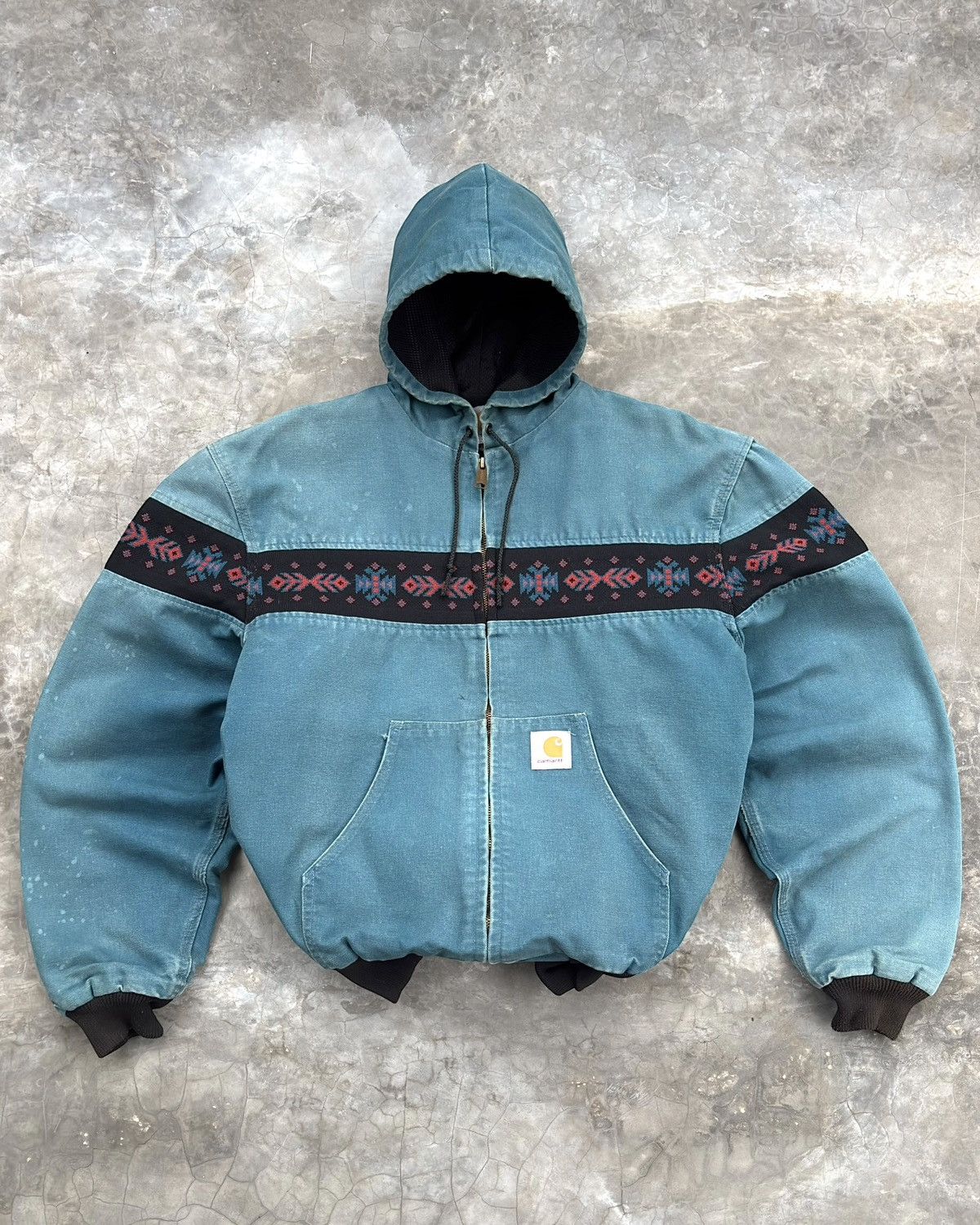 Carhartt × Streetwear × Vintage Purple Carhartt Tribal Jacket