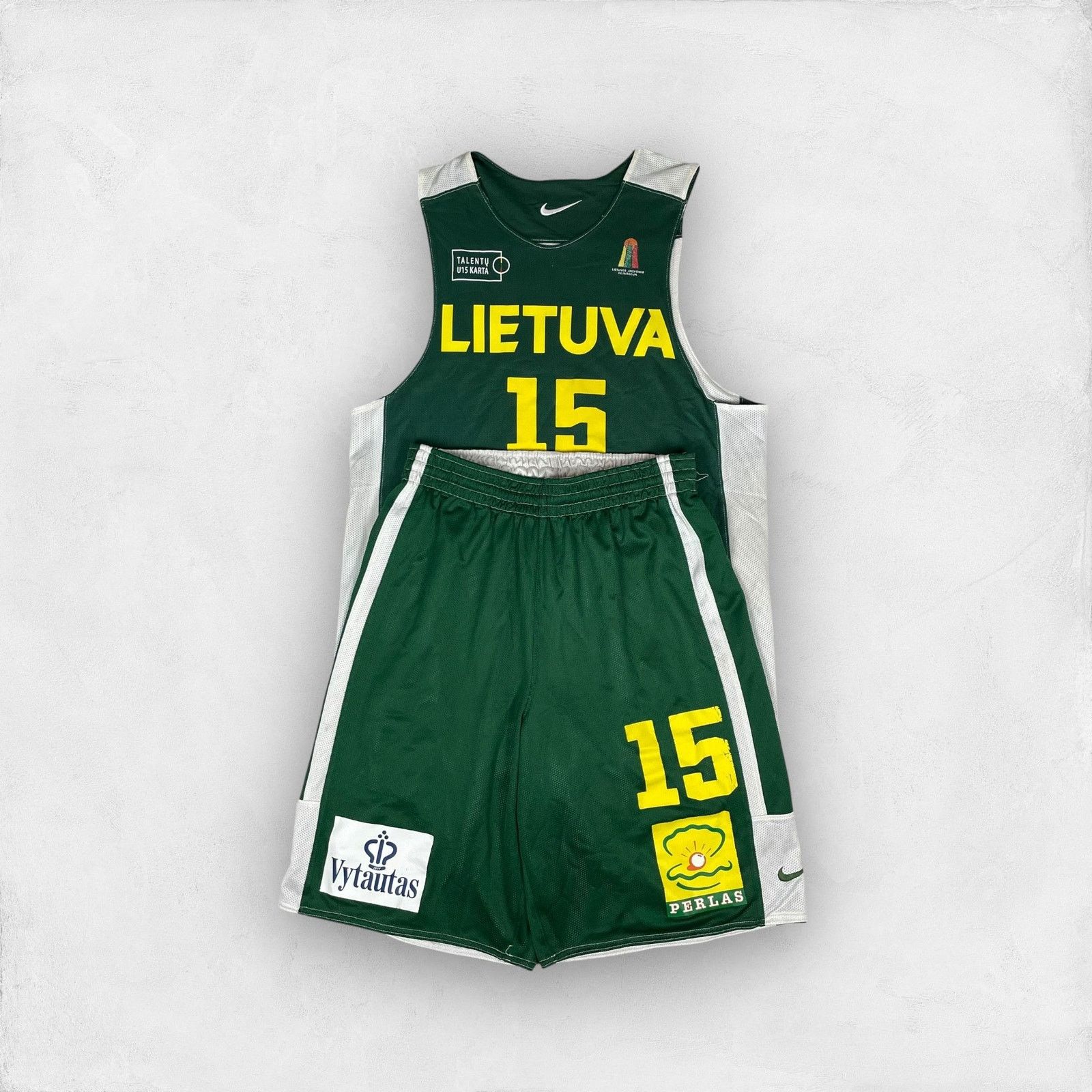 Nike Nike Men Lithuania National Basketball Team Jersey Set Small Size US S / EU 44-46 / 1 - 1 Thumbnail