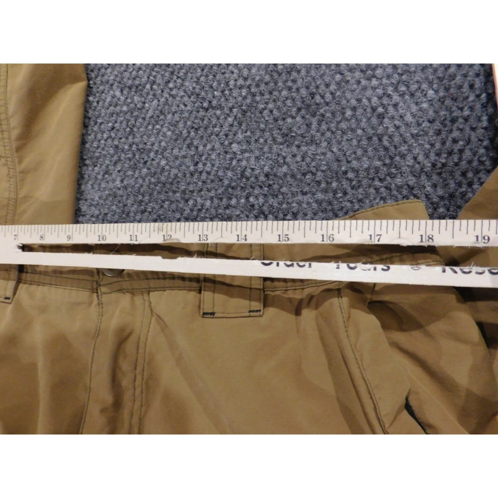 Vintage Urban Pipeline Mens Pants 36x28 Beige Straight Cargo Chino Pockets Zip Flat Front Regular Inseam 28 Vintage: No Size US 36 / EU 52 - 7 Thumbnail