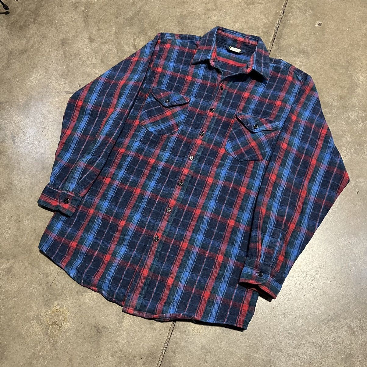 Oshkosh × Vintage Vintage OshKosh BGosh Plaid Flannel Button Up Shirt Western Size US L / EU 52-54 / 3 - 2 Thumbnail