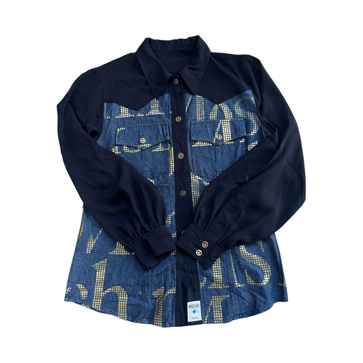 Moschino Moschino Jeans Rare Peace Design Size M / US 6-8 / IT 42-44 - 4 Thumbnail