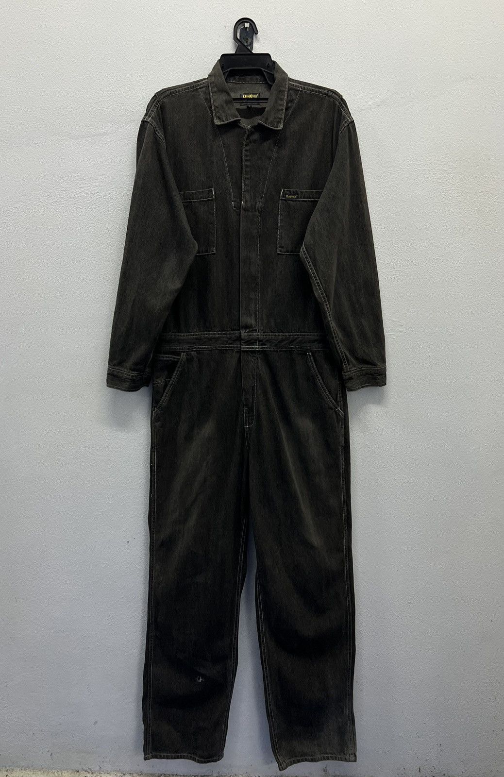 Oshkosh × Vintage Vintage OshKosh Classic Black Denim Coveralls - Size M Size US 37 - 1 Thumbnail