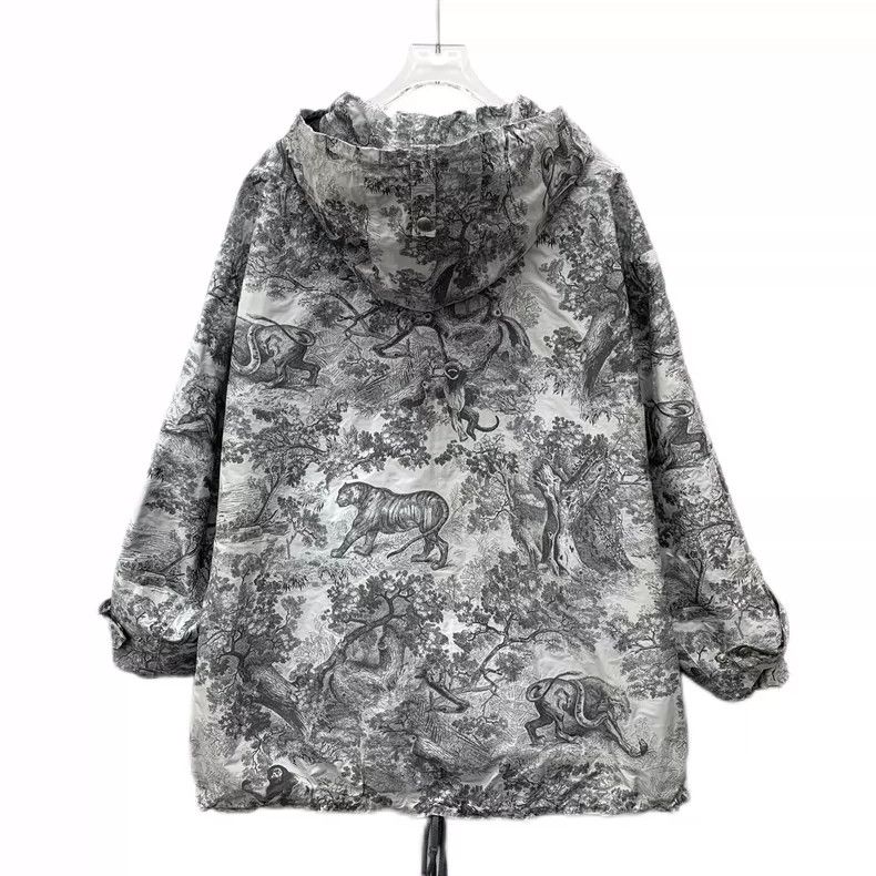 Dior Dior Color-matched animal jungle print full-print hooded dr Size XS / US 0-2 / IT 36-38 - 2 Thumbnail