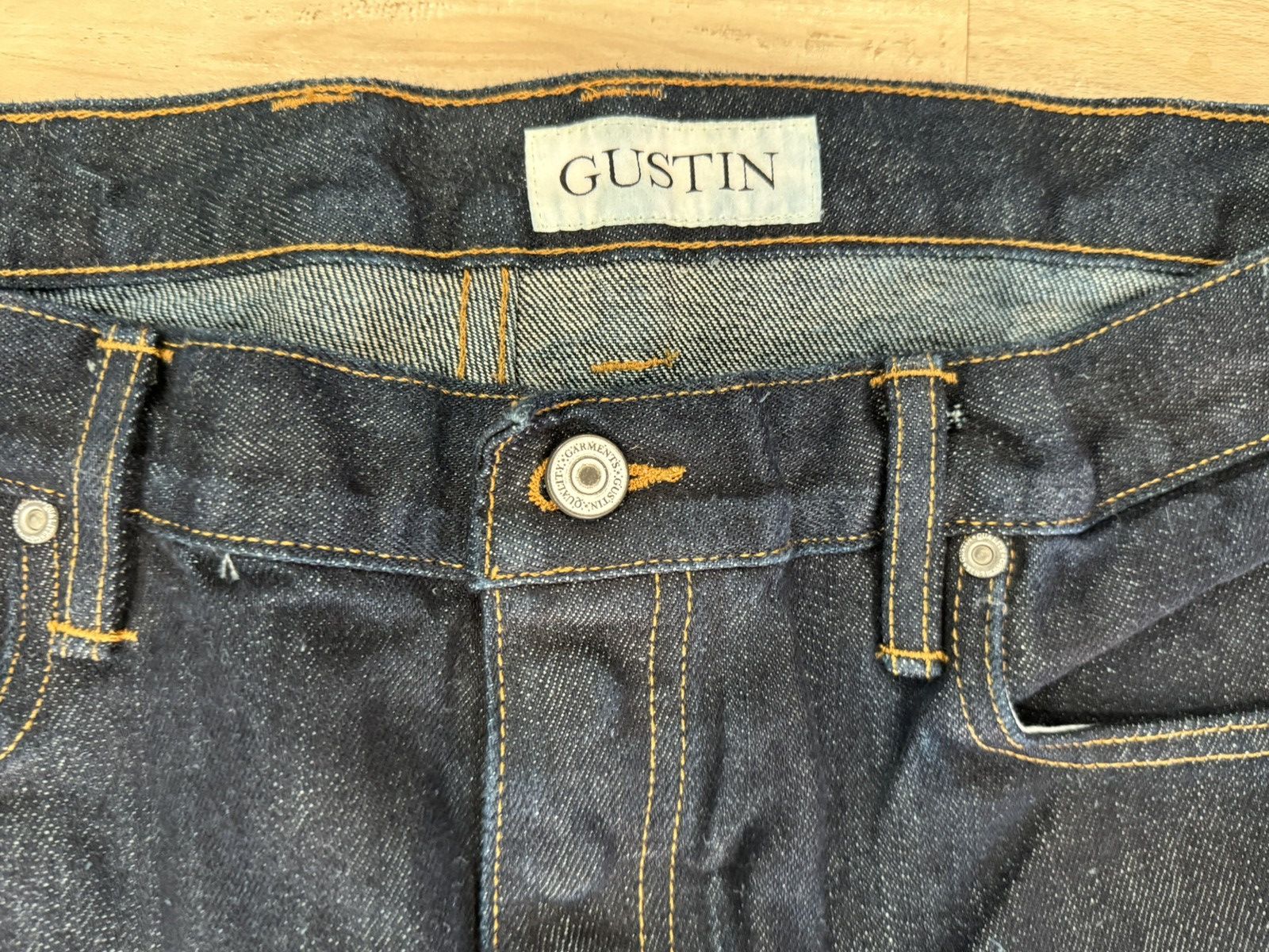 Gustin Men's GUSTIN Selvedge jeans 40 X 34 California Straight Raw Size US 40 / EU 56 - 3 Thumbnail