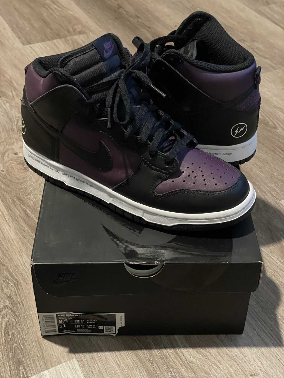 Fragment Design × Nike Nike Dunk Hi Fragment Beijing Size 9.5 Worn Size US 9.5 / EU 42-43 - 1 Thumbnail