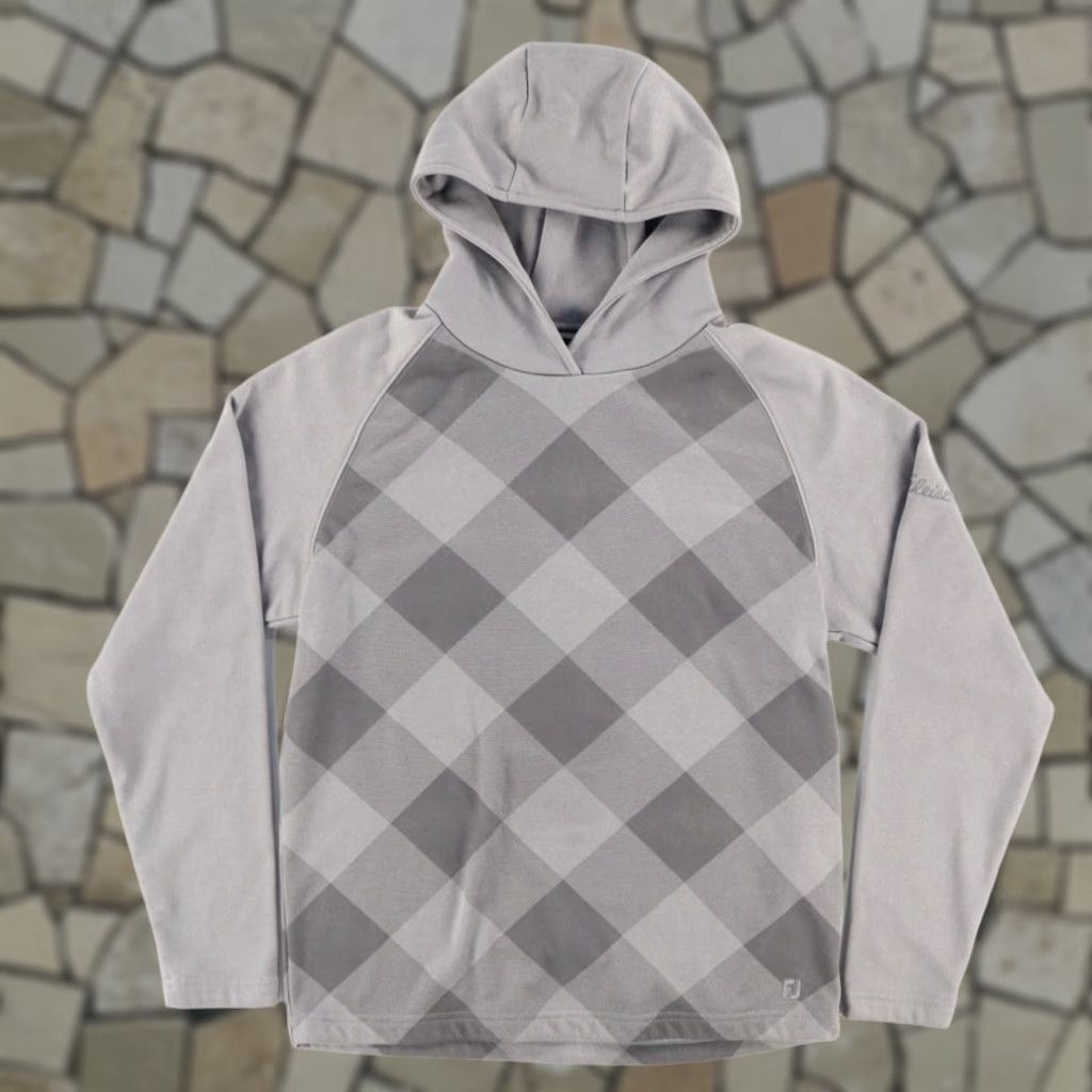 Footjoy Footjoy Titleist Argyle Fleece Solid Long Sleeve Hoodie Gray Men's S Size US S / EU 44-46 / 1 - 1 Thumbnail