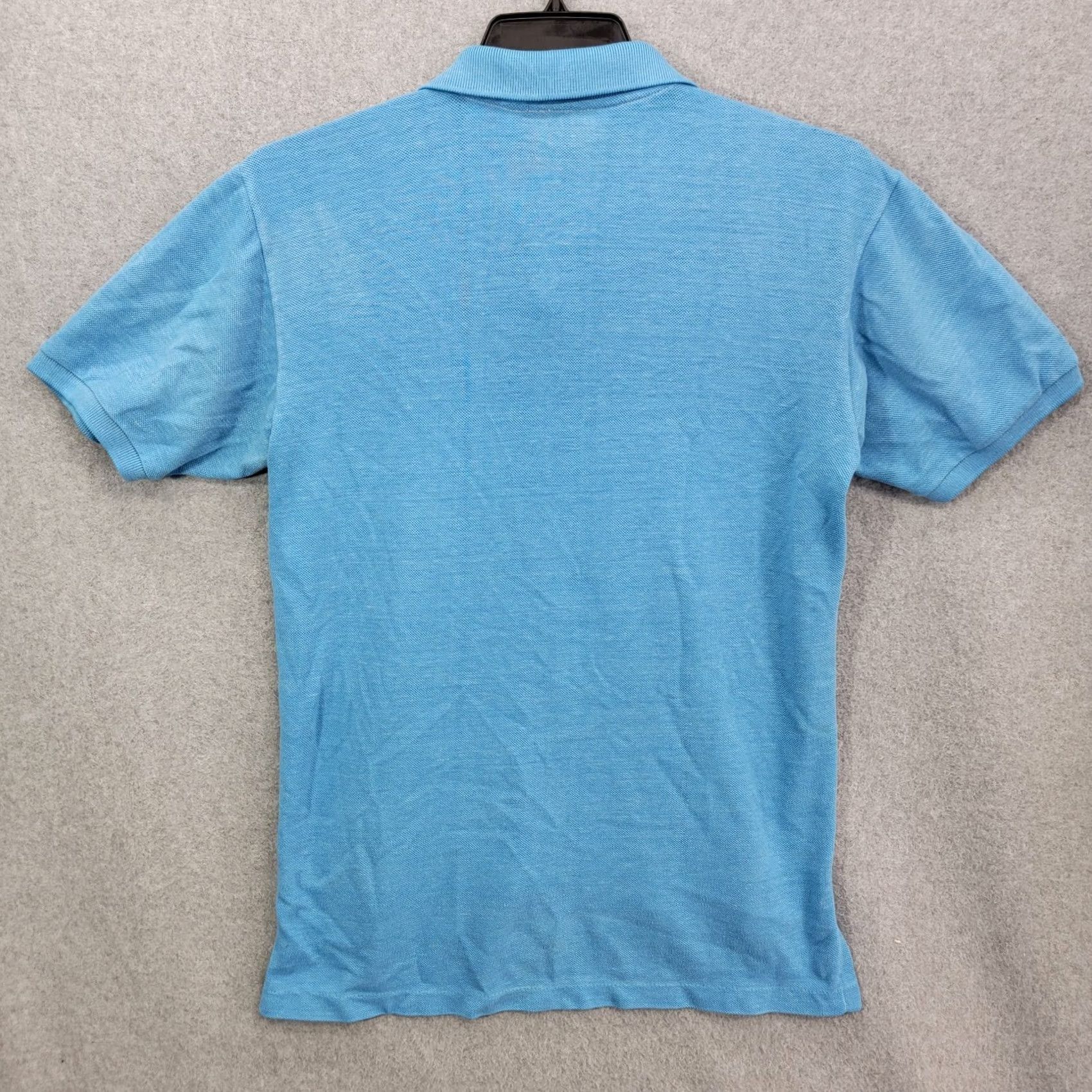 Vintage VINTAGE Segments Polo Shirt mens small short sleeve blue Single Stitch Size US S / EU 44-46 / 1 - 6 Thumbnail