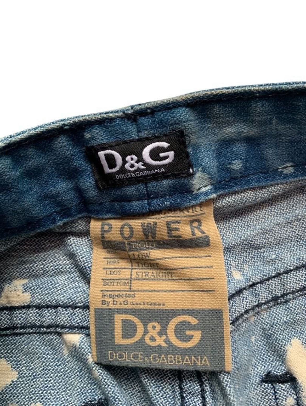 Dolce & Gabbana Distressed Dolce & Gabbana Abstract Bleached Denim Size US 29 - 6 Thumbnail