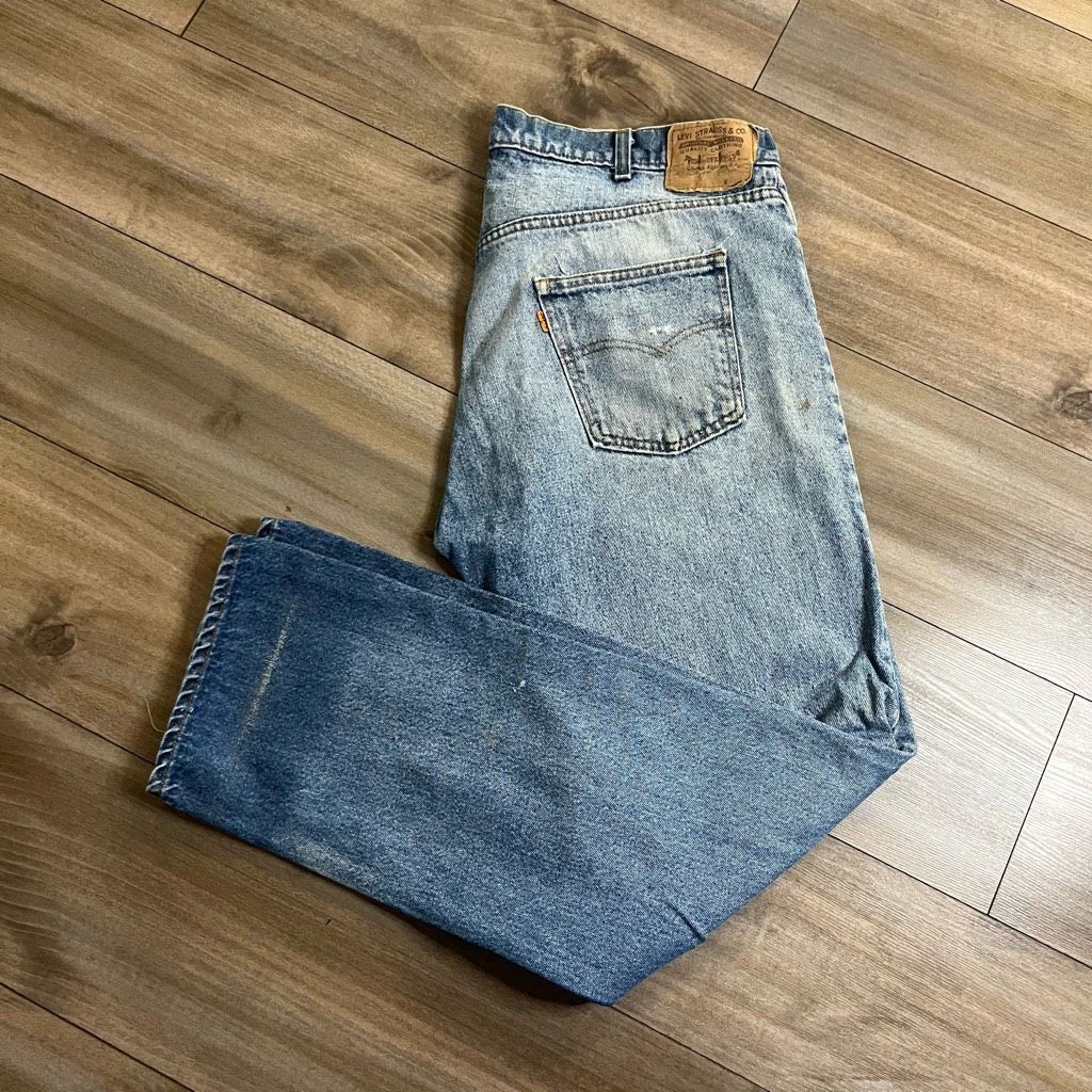 Levi's Vintage Levi’s Orange Tab Light Wash Jeans Men 40x31 Size US 40 / EU 56 - 1 Thumbnail