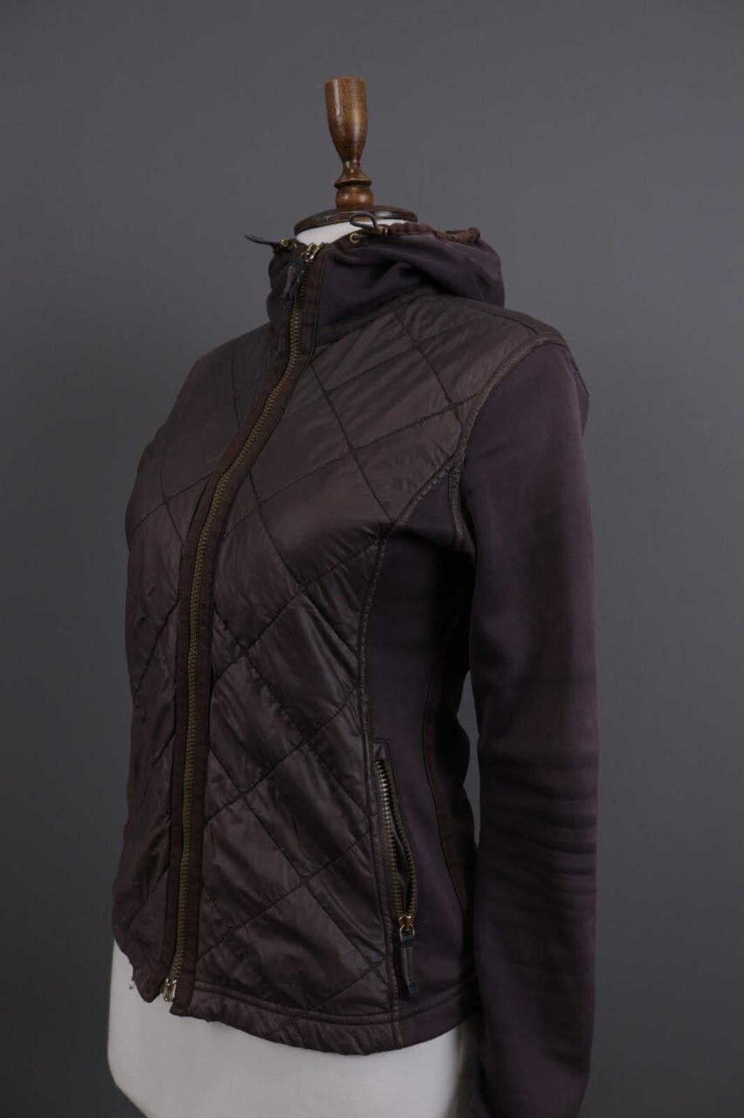 Frauenschuh Frauenschuh Brown Puffer Hooded Fleece Jacket Size S Size S / US 4 / IT 40 - 7 Thumbnail