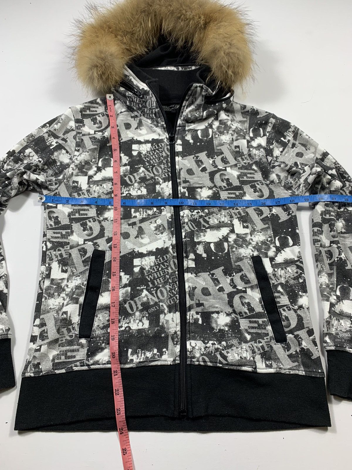 If Six Was Nine × Japanese Brand × Le Grande Bleu (L.G.B.) Japanese Pract Gothic punk Faux Fur Hoodie y2k Style Size US M / EU 48-50 / 2 - 6 Thumbnail